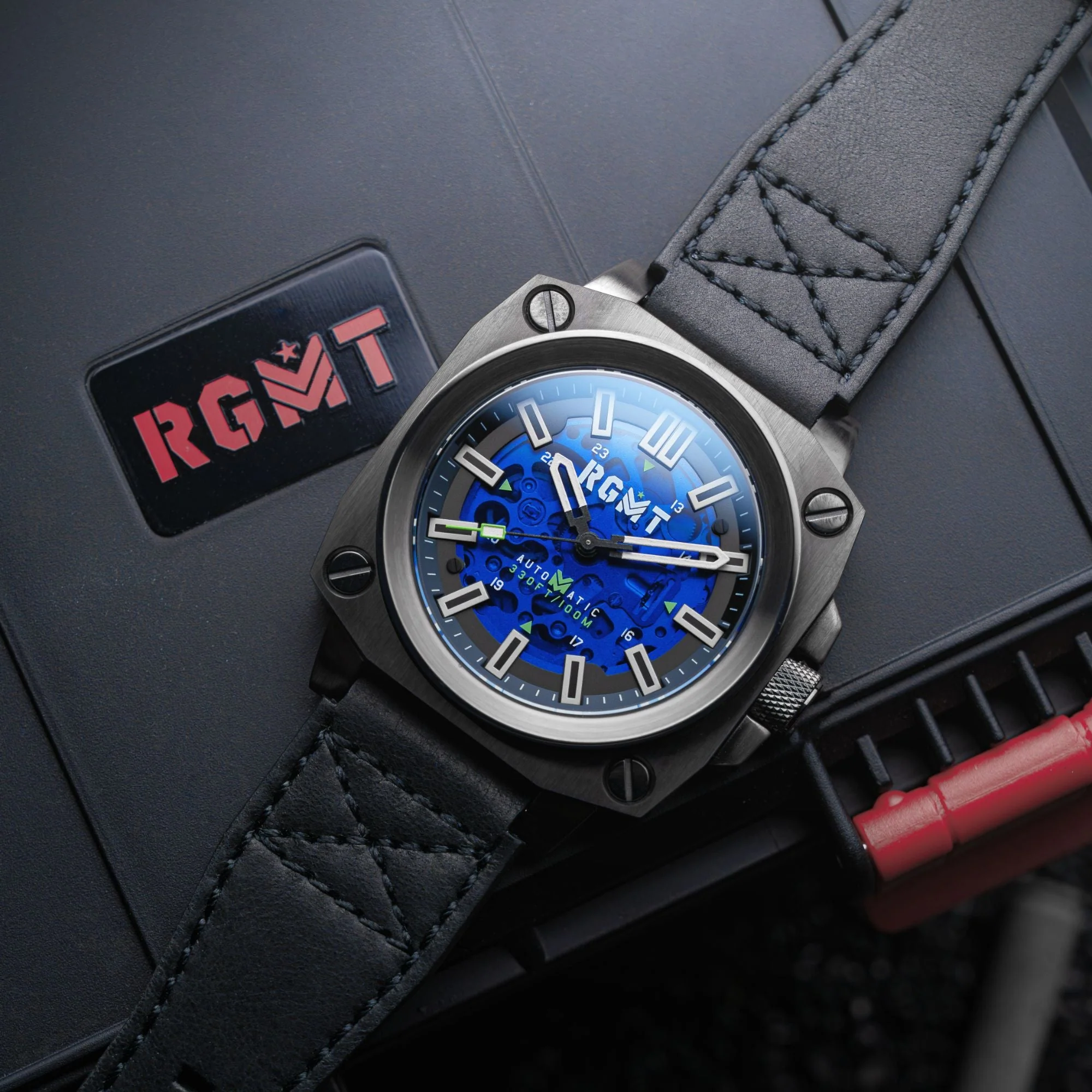 Altimeter Skeleton Automatic Gray / Leather Gray Dial - Image 2