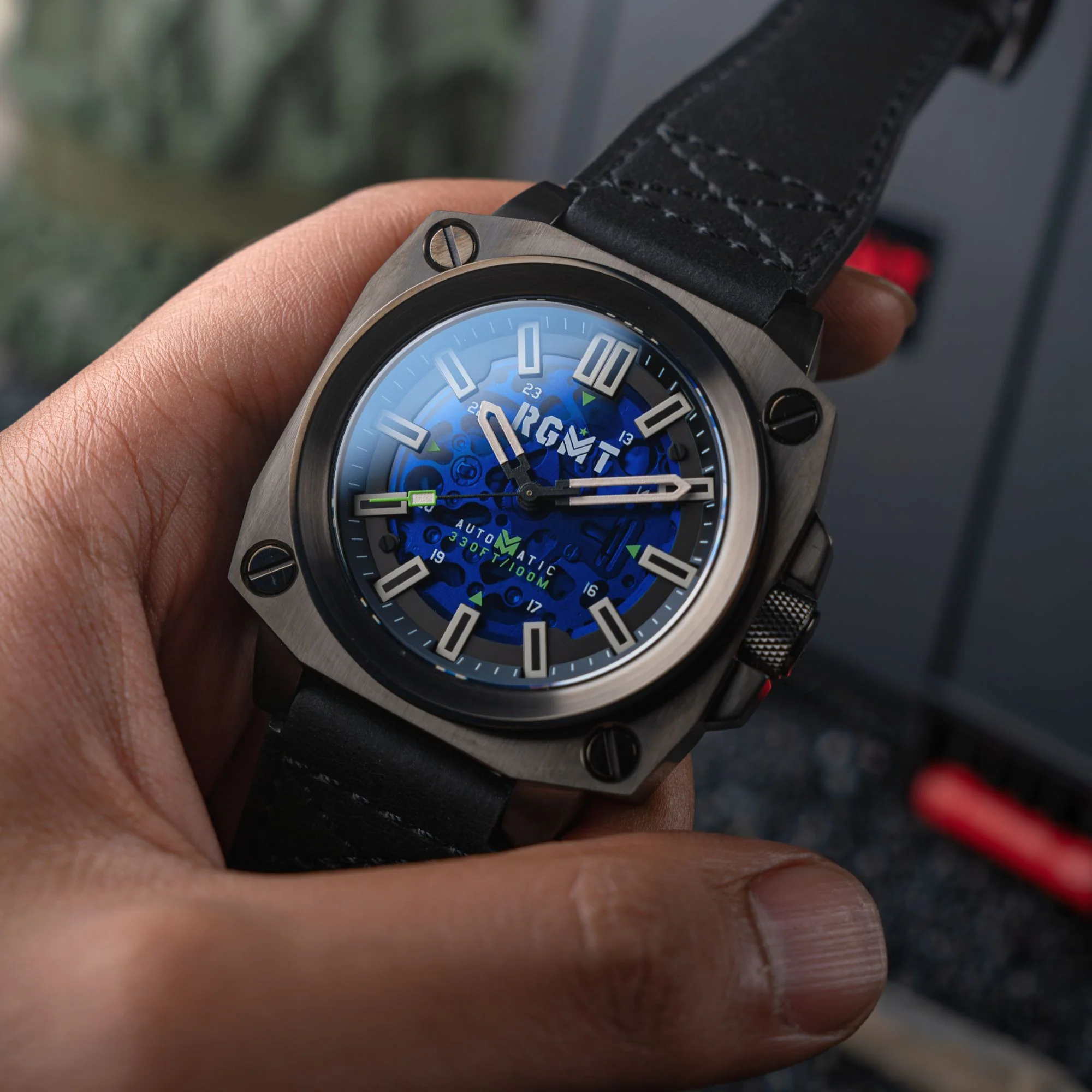 Altimeter Skeleton Automatic Gray / Leather Gray Dial - Image 4