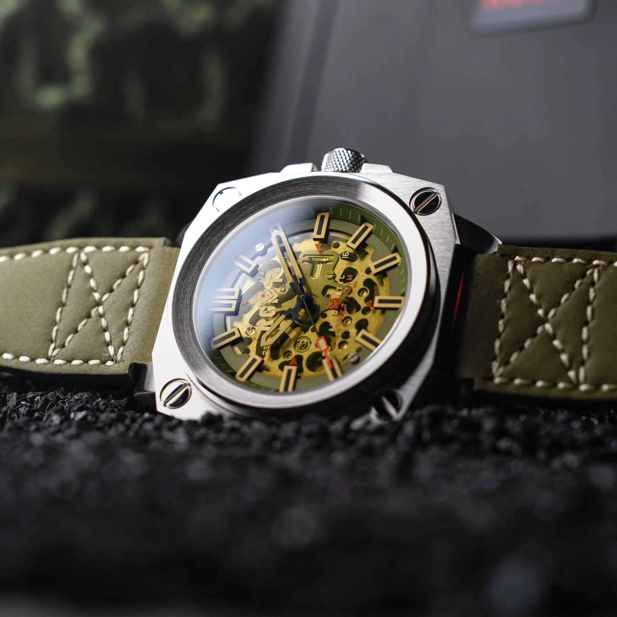 Altimeter Skeleton Automatic Green / Leather | Green Dial - Image 4