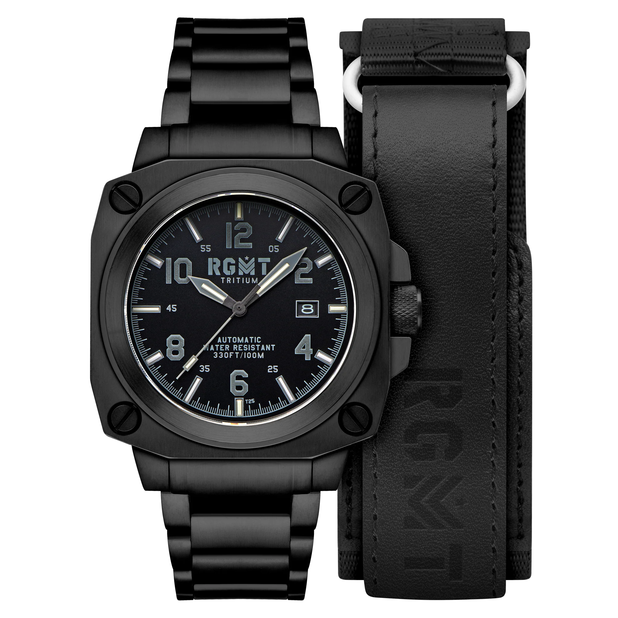 Altimeter Tritium Automatic Black /Stainless Steel | Black Dial