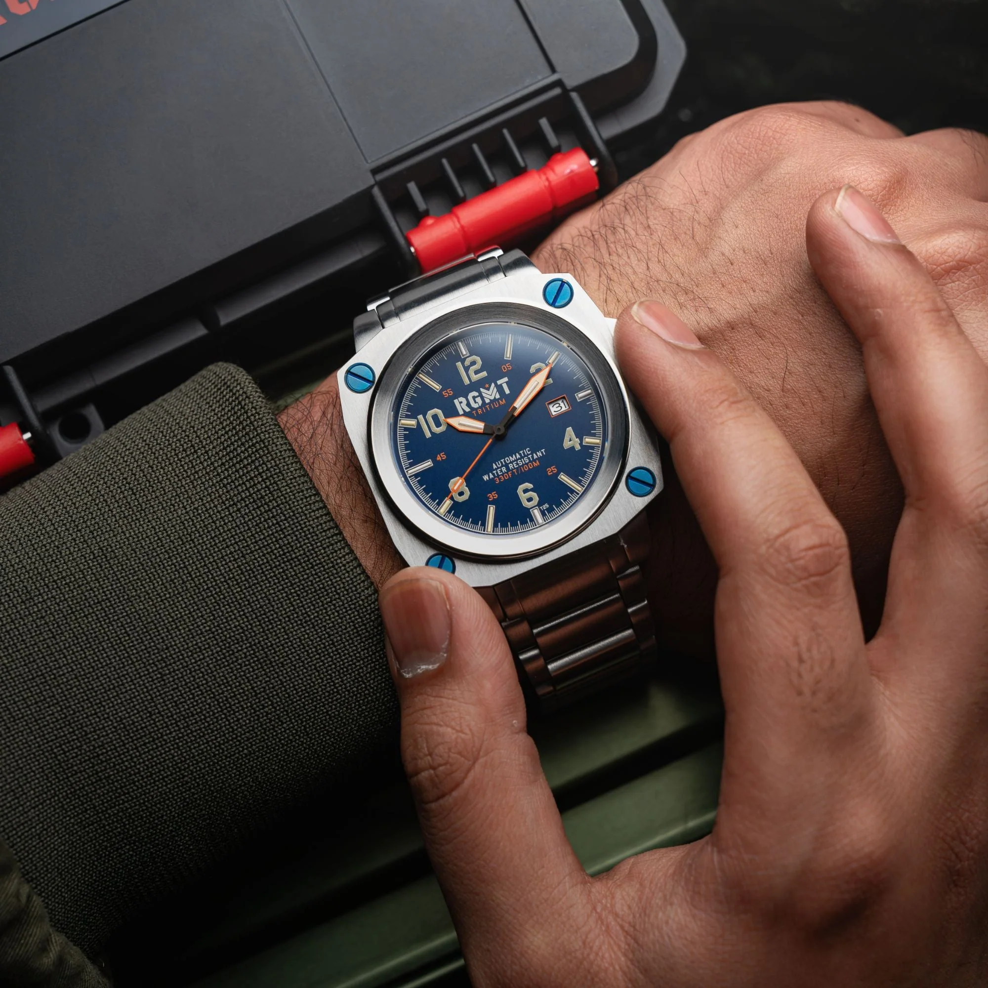 Altimeter Tritium Automatic Blue /Stainless Steel | Blue Dial - Image 2