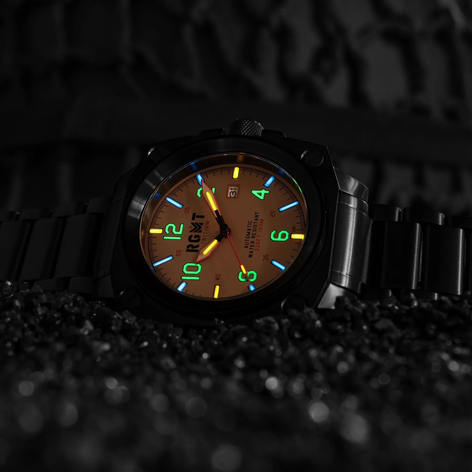 Altimeter Tritium Automatic Cream /Stainless Steel | Cream Dial - Image 3
