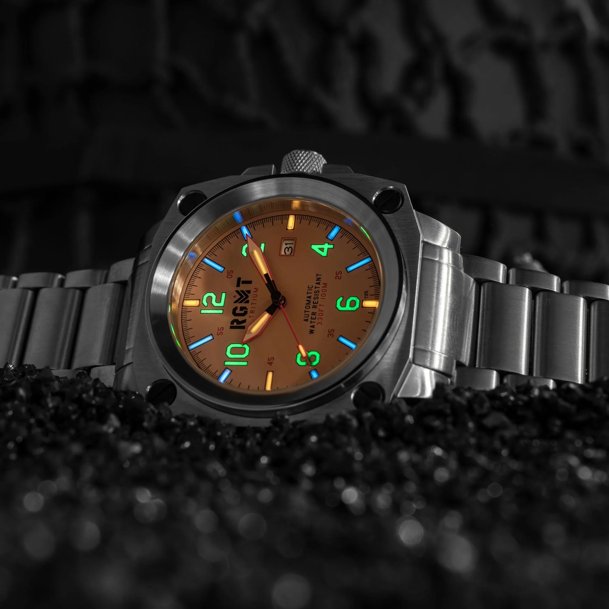 Altimeter Tritium Automatic Cream /Stainless Steel Cream Dial - Image 3