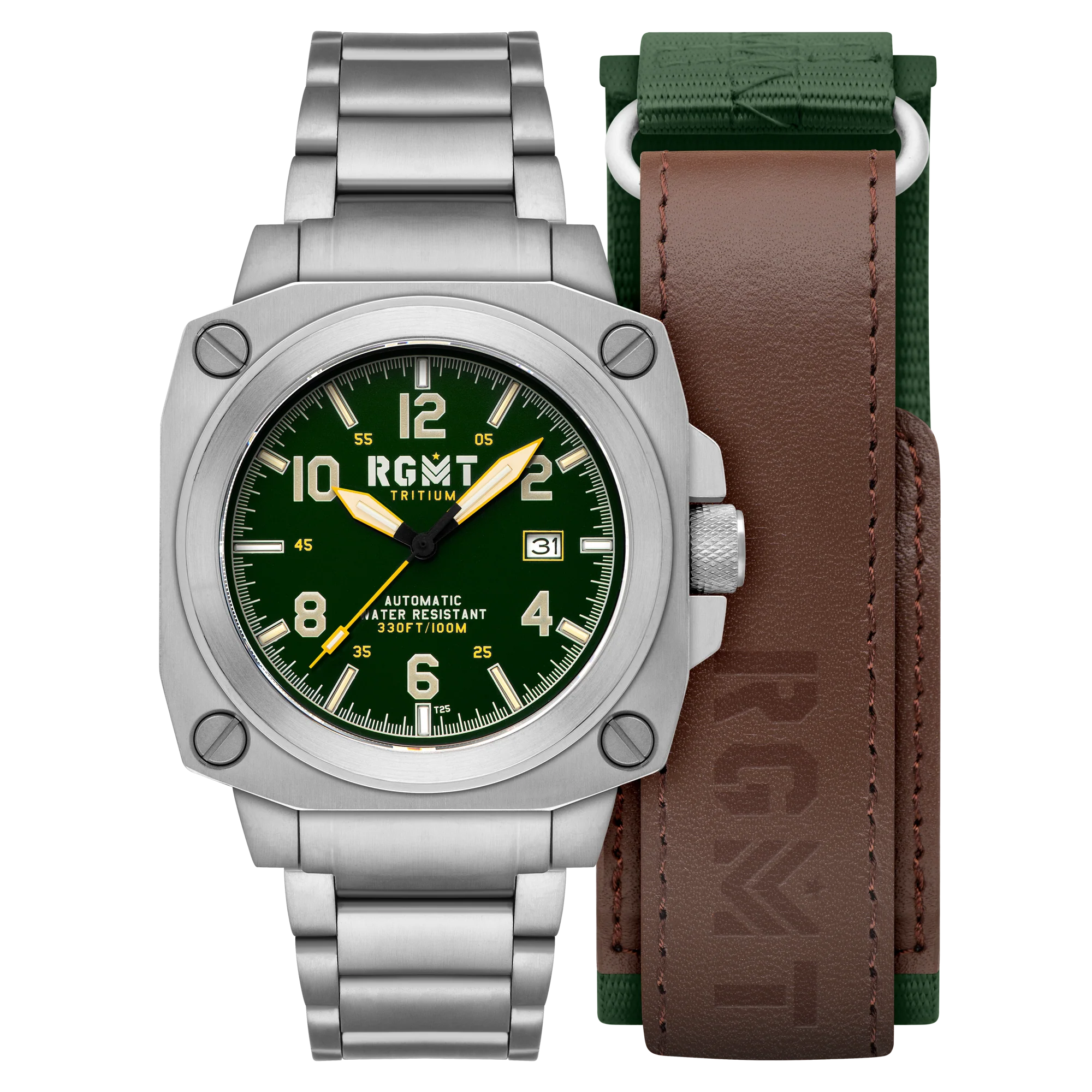 Altimeter Tritium Automatic Green /Stainless Steel | Green Dial