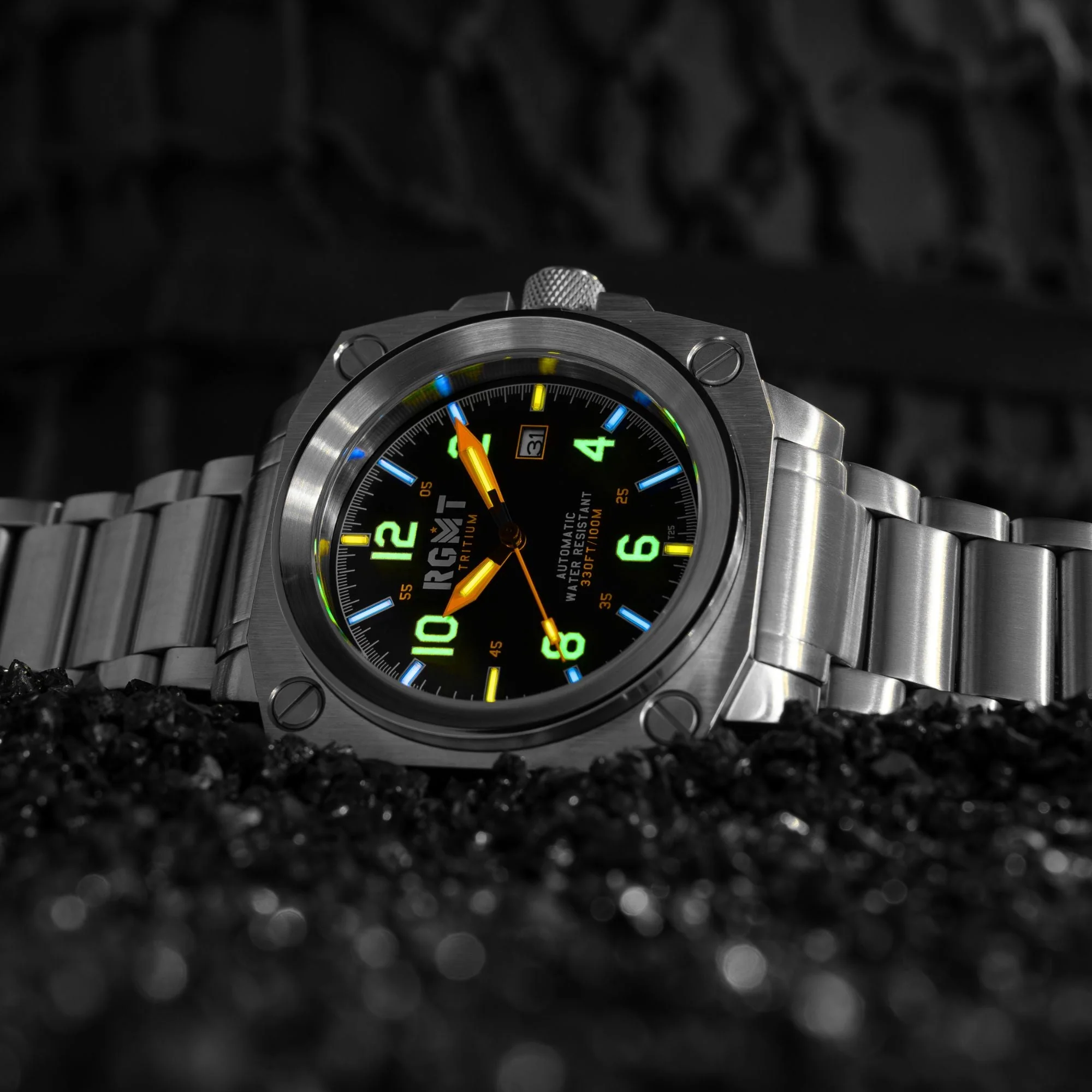 Altimeter Tritium Automatic Green /Stainless Steel | Green Dial - Image 3