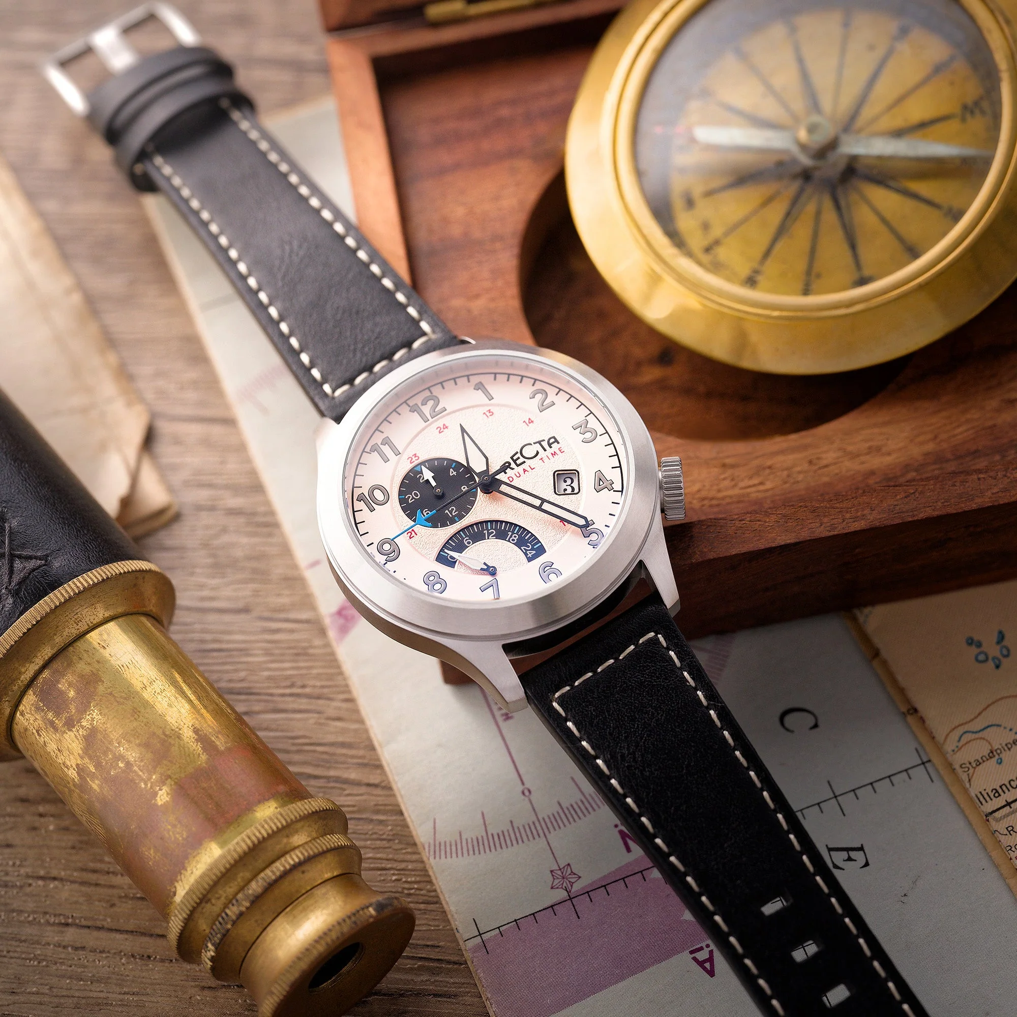 Altitude Japan Quartz Rose Gold / Leather |  Dial - Image 3