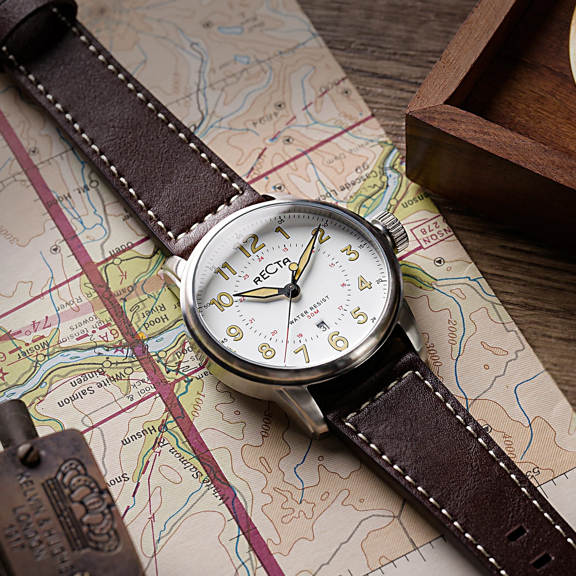 Altitude Japan Quartz White / Leather | Notched Caseback Dial - Image 3