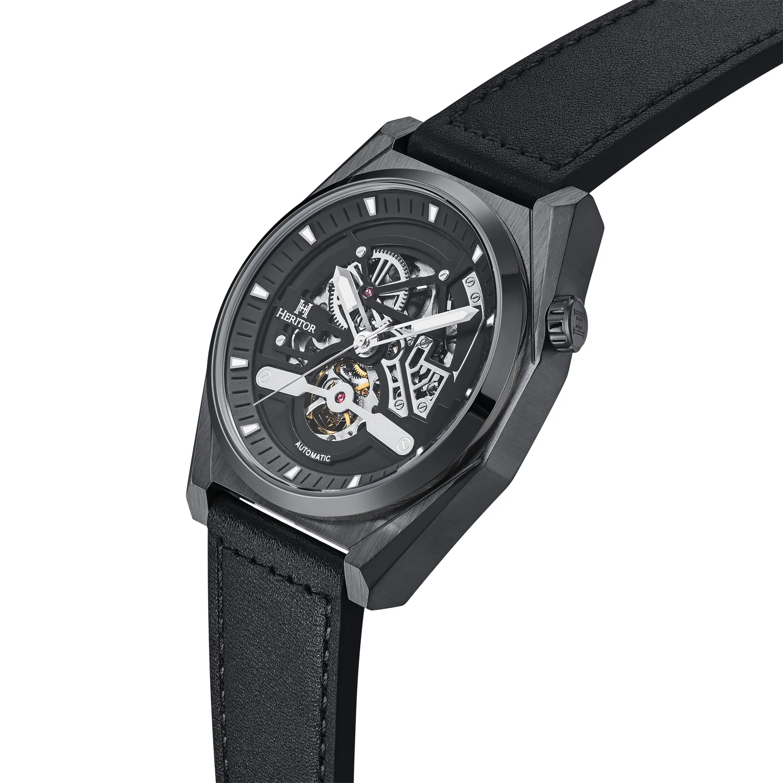 Amadeus Skeleton Watch Black / Black | Black Dial - Image 2