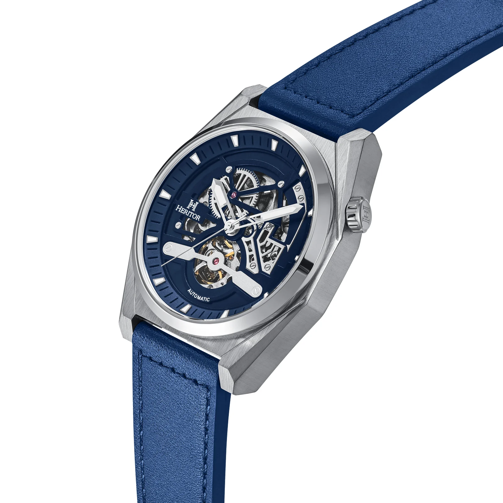 Amadeus Skeleton Watch Blue / Silver | Blue Dial - Image 2