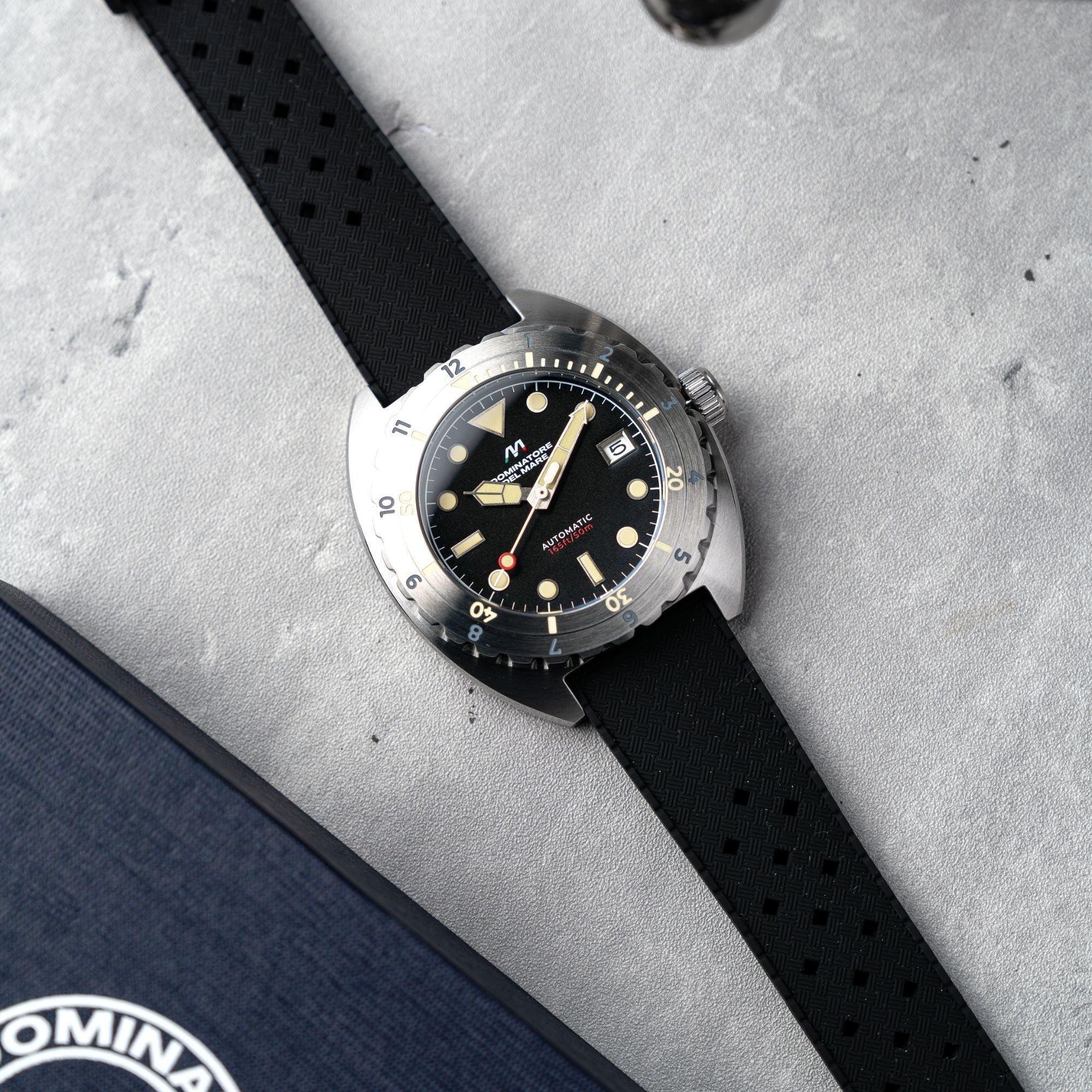 Amalfi Automatic Black / Black Silicone | Black Dial - Image 3