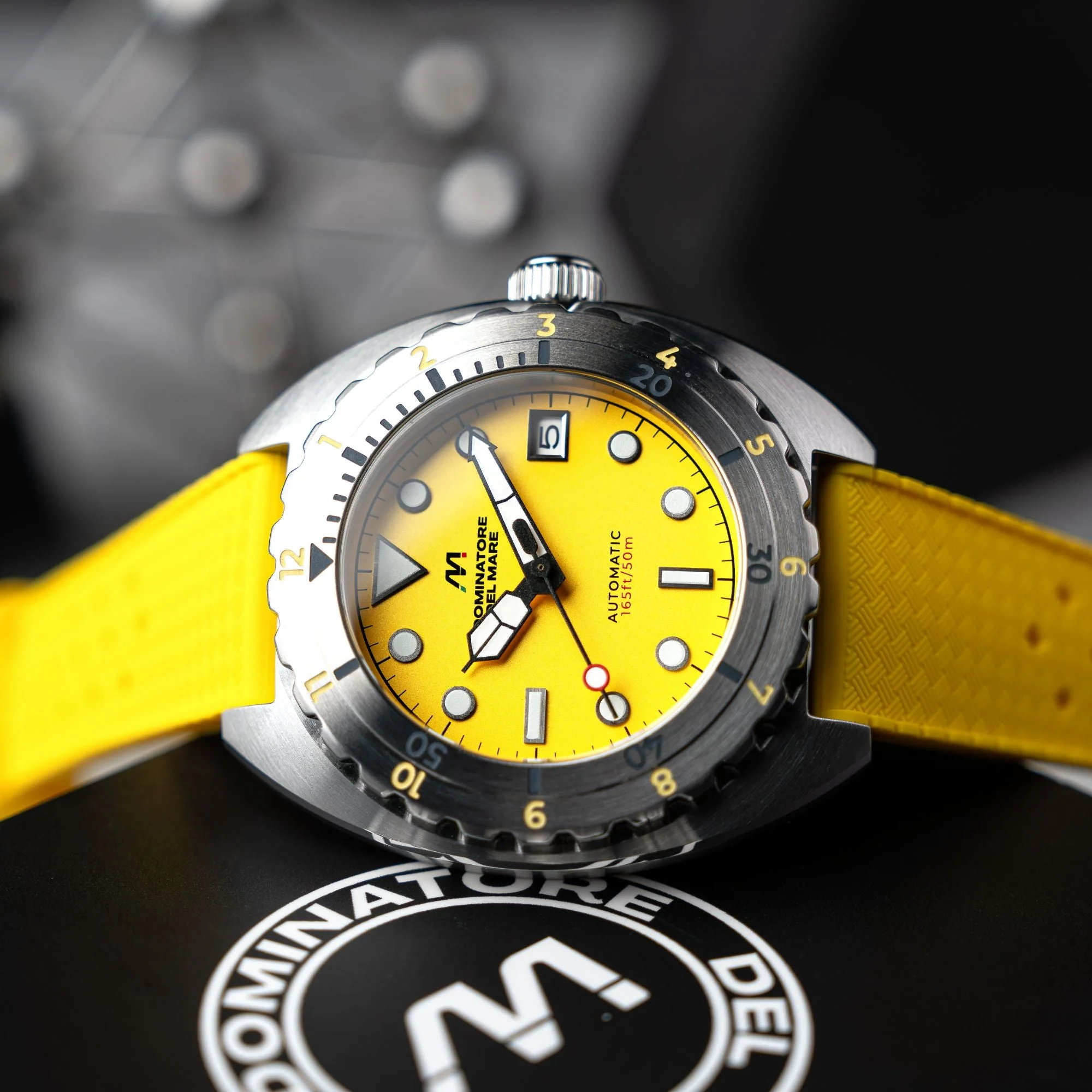 Amalfi Automatic Yellow / Yellow Silicone | Yellow Dial - Image 2