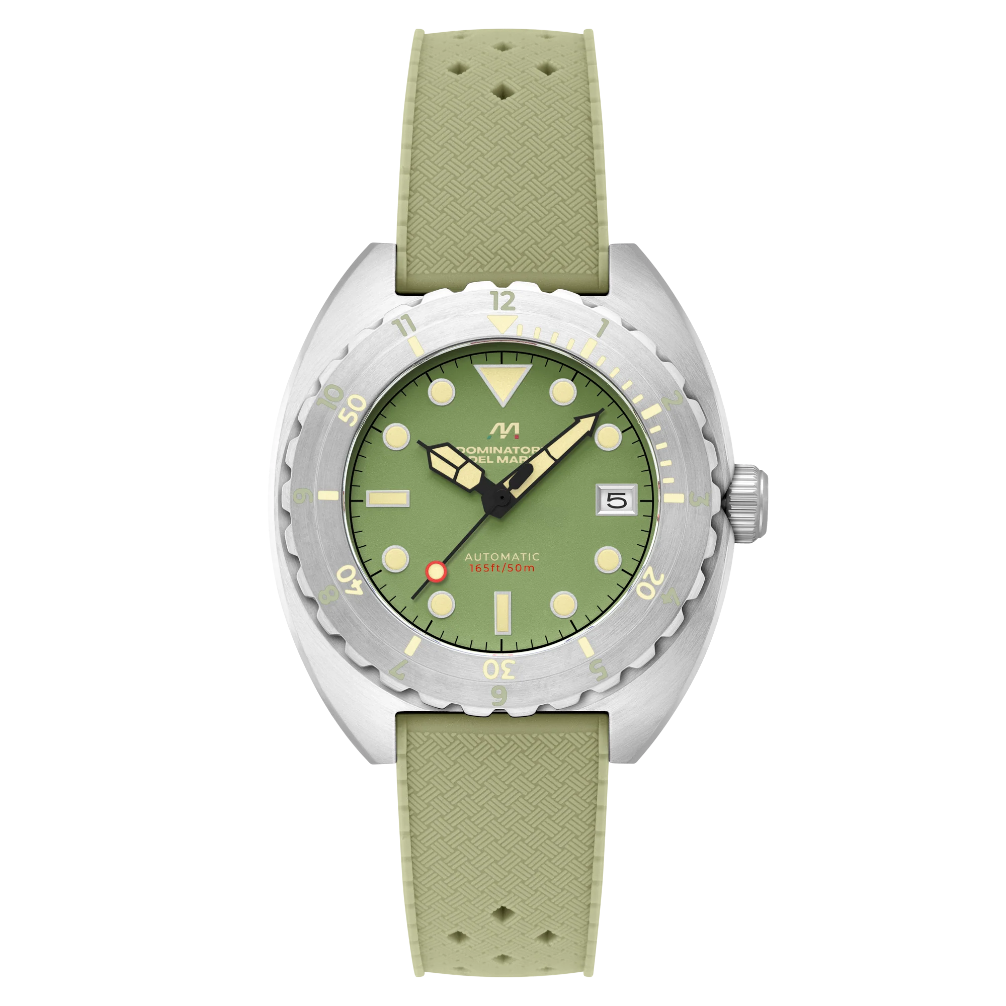 Amalfi Automatic Green / Green Silicone | Green Dial