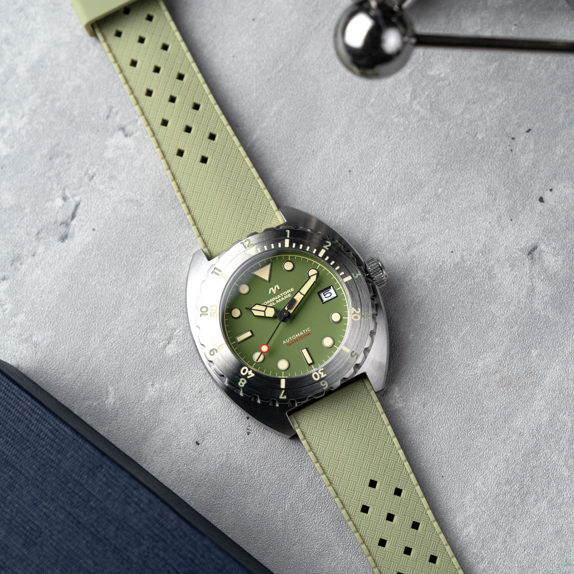 Amalfi Automatic Green / Green Silicone | Green Dial - Image 3