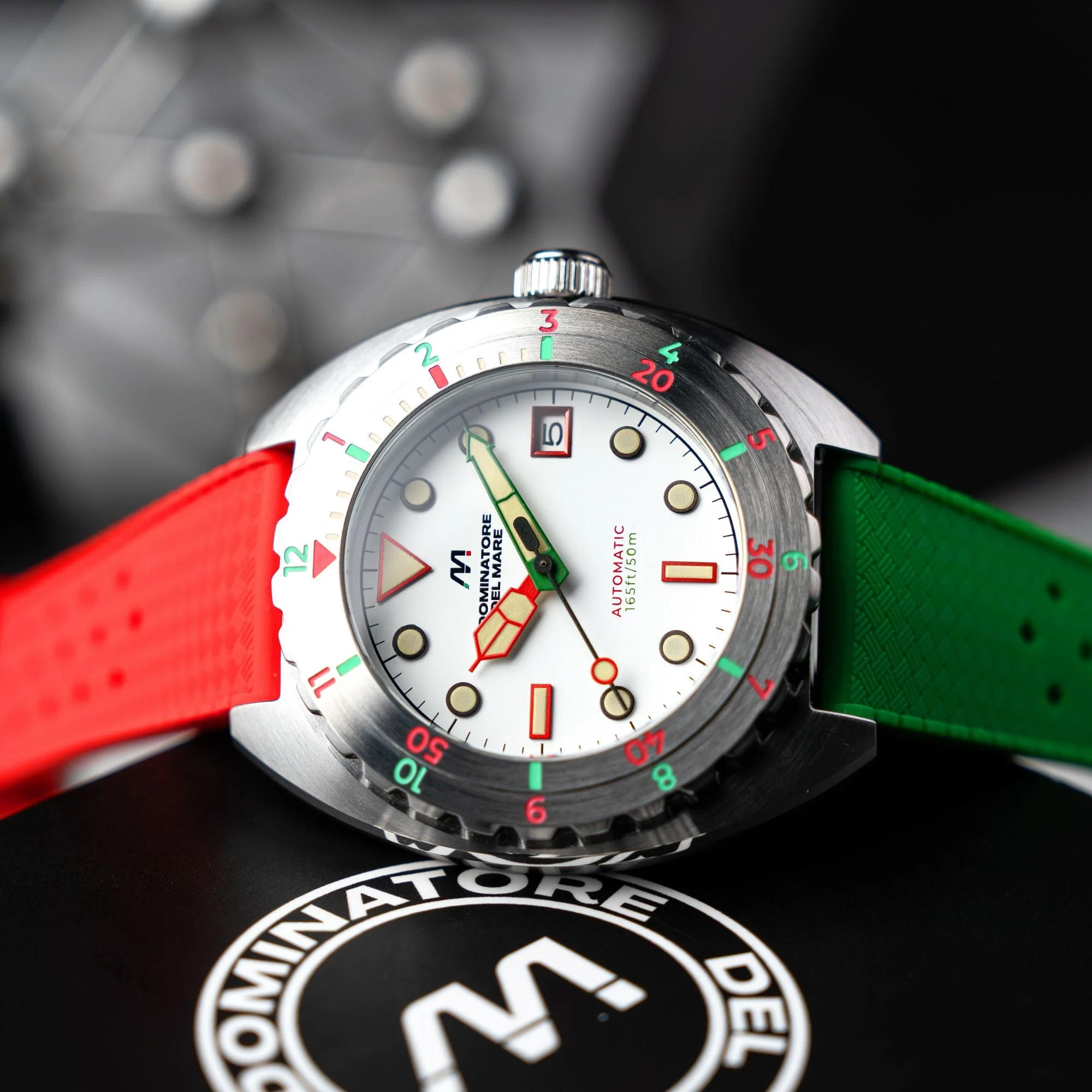 Amalfi Automatic White / Multicolor Silicone | White Dial - Image 2