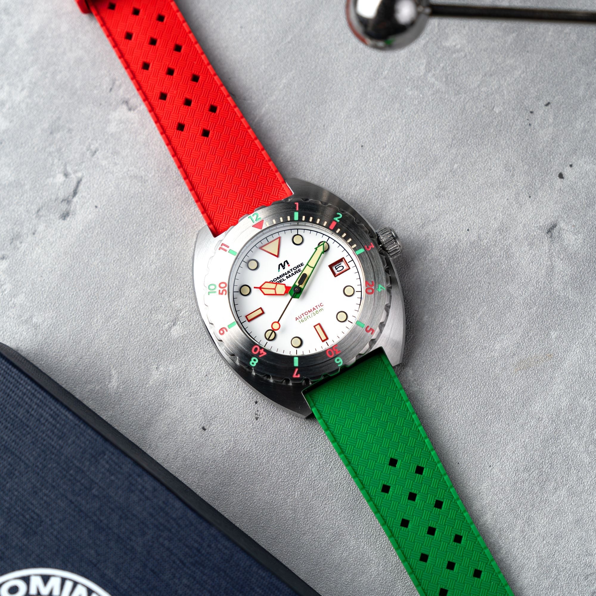 Amalfi Automatic White / Multicolor Silicone | White Dial - Image 3