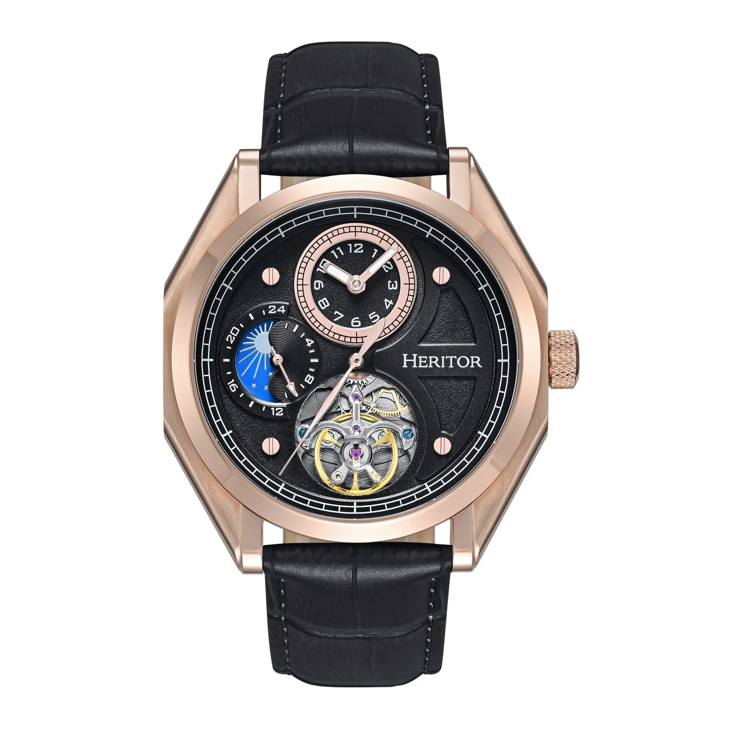 Antoni Rose Gold / Black | Black Dial