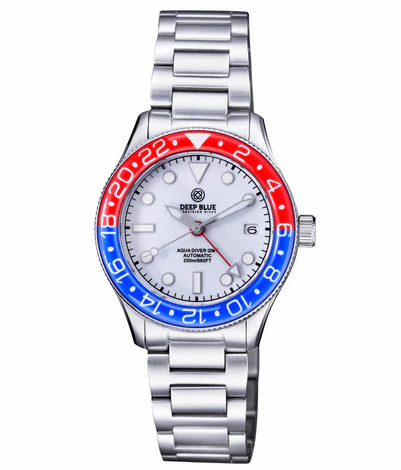 Aqua Diver Gmt 40mm White | White Dial