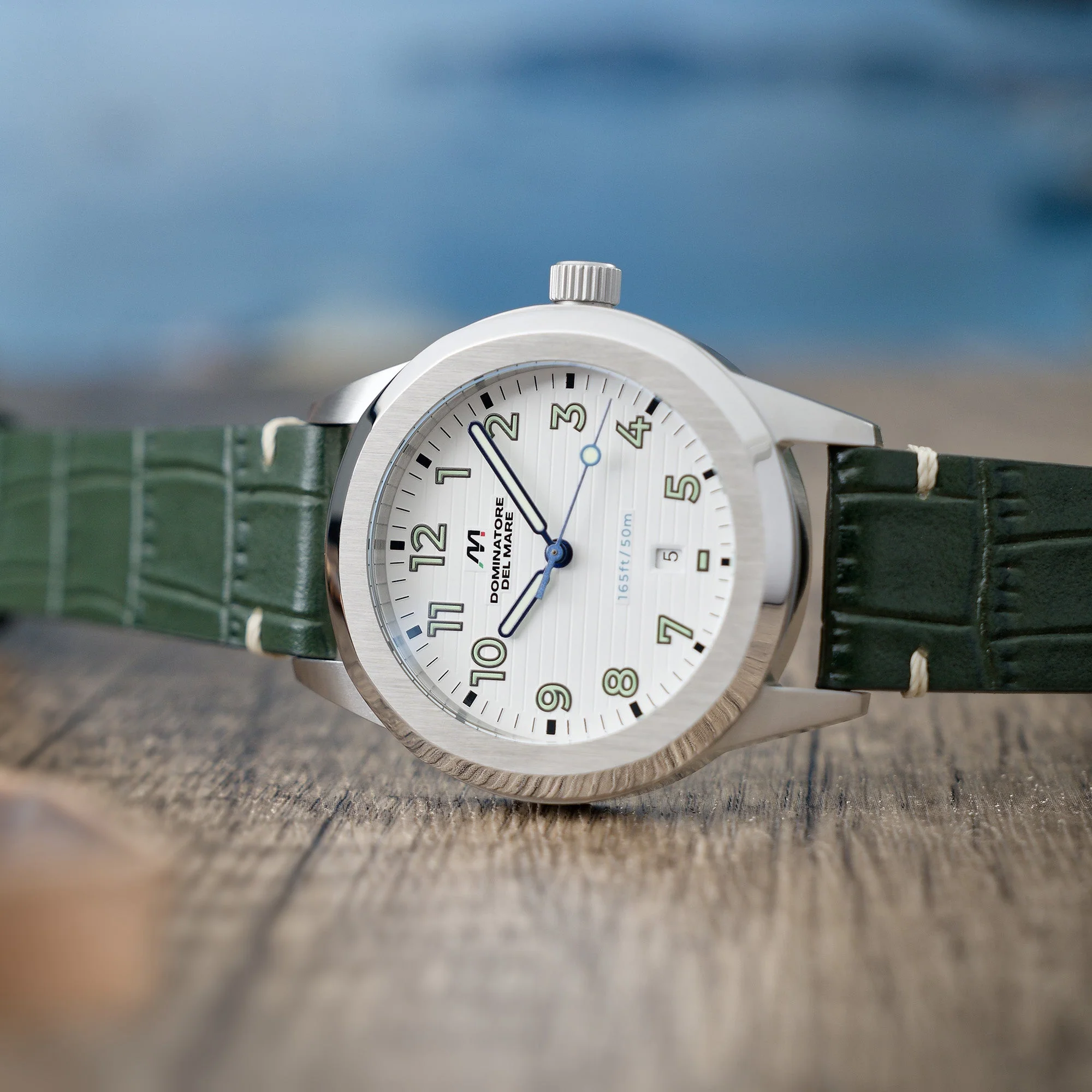 Aqua Sicura Japan Quartz White / Leather | White Dial - Image 2