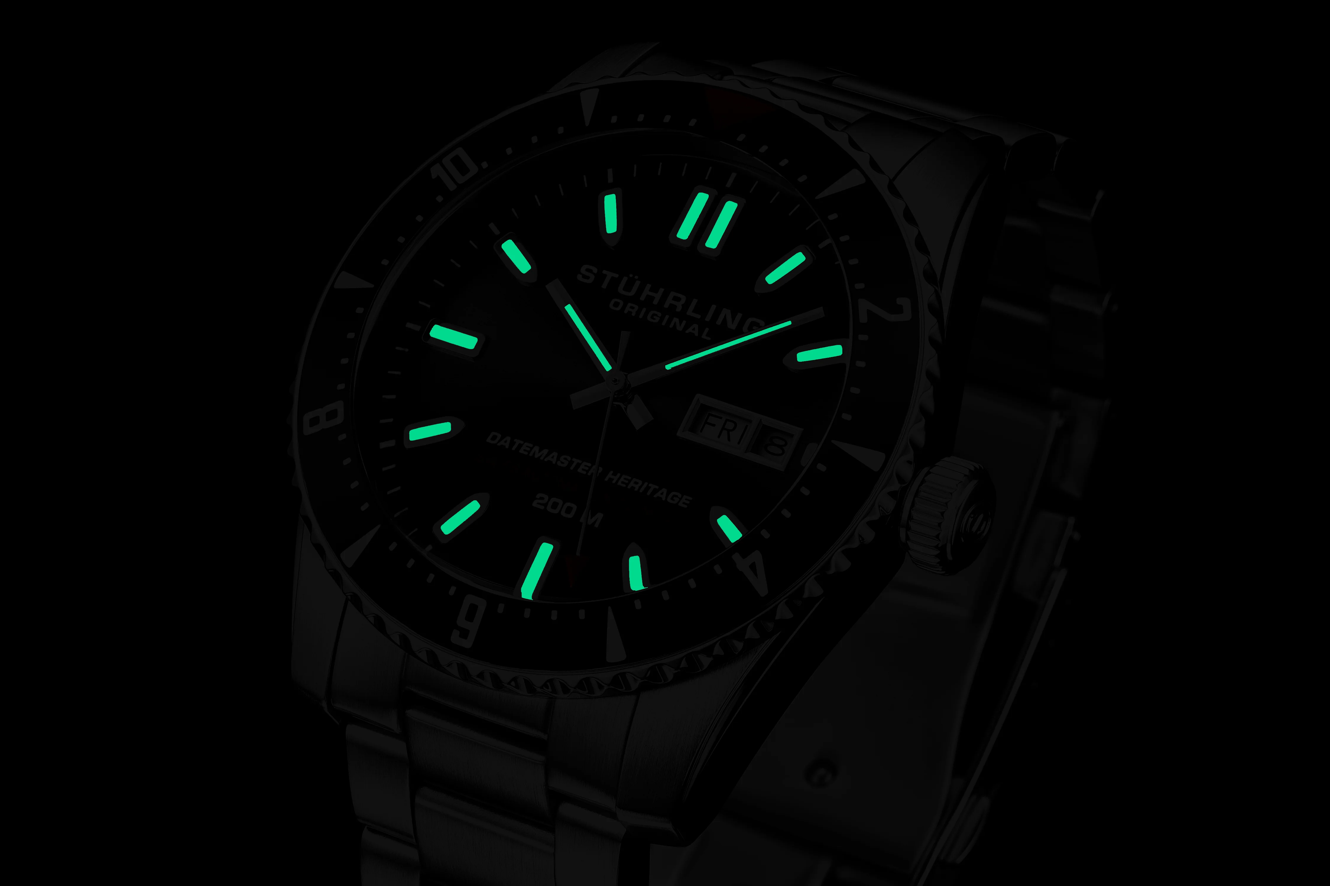 Aquadiver 1004 Black Silver/Stainless Steel | Black Dial - Image 4