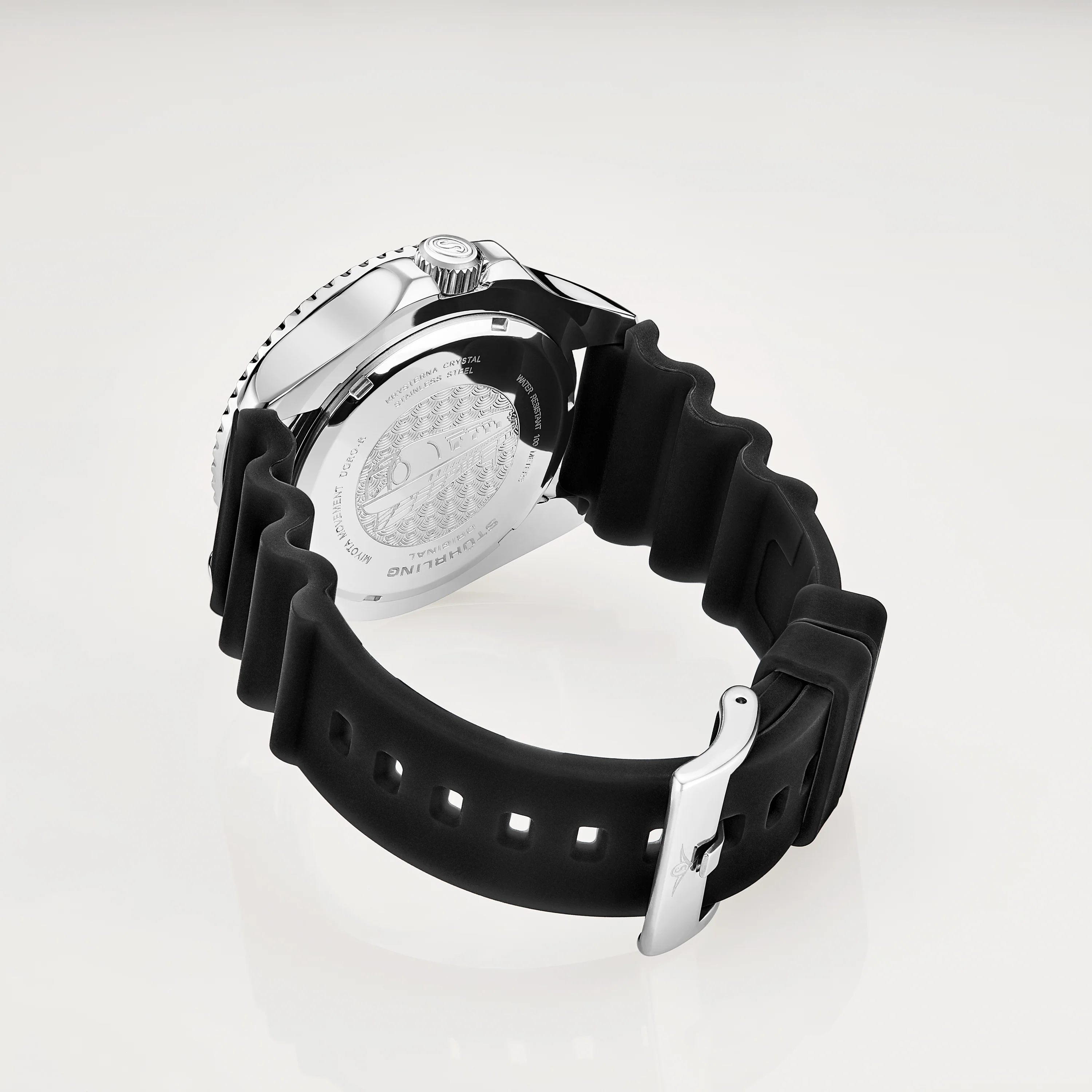 Aquadiver 3950r Black/Rubber | Black Dial - Image 2