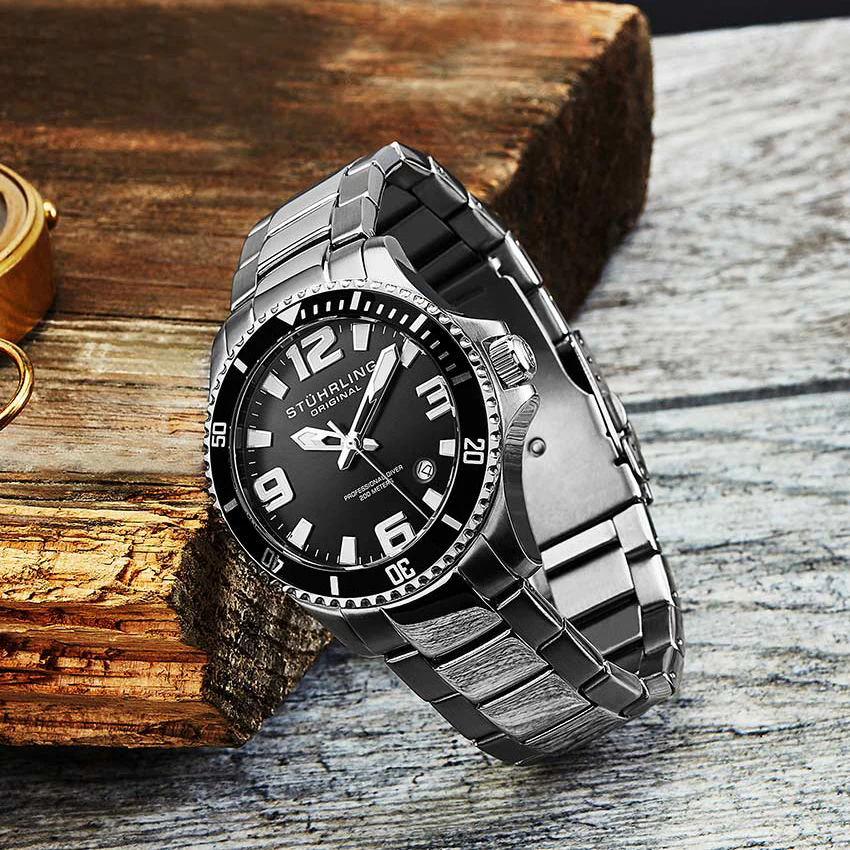 Aquadiver Silver/Stainless Steel/Black Dial/Silver | Black Dial - Image 7