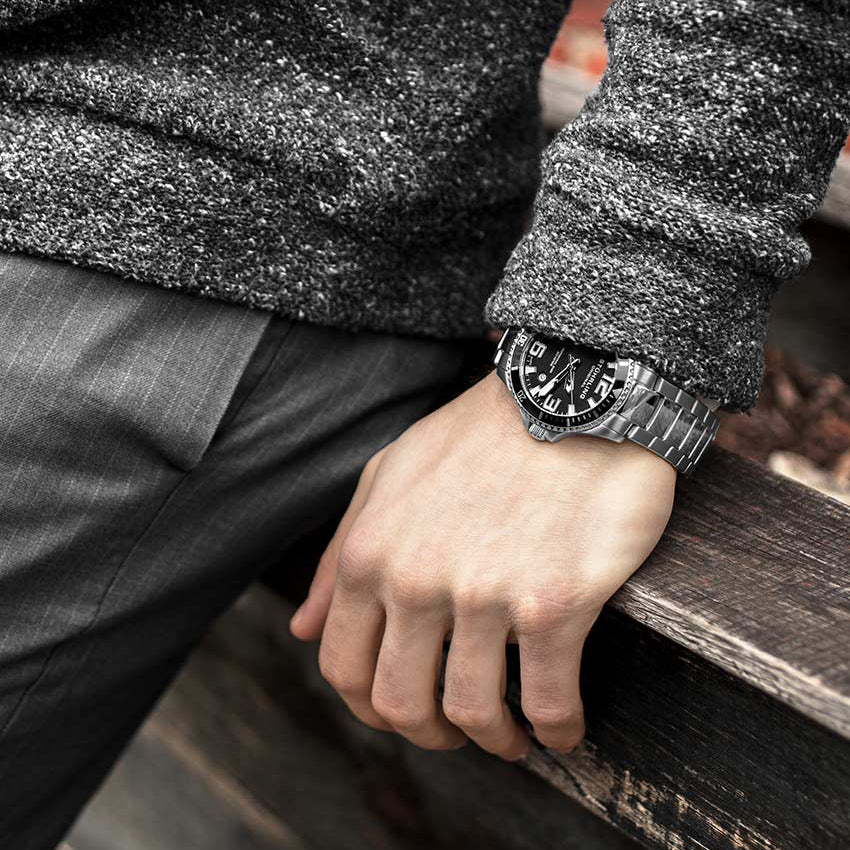 Aquadiver Silver/Stainless Steel/Black Dial/Silver | Black Dial - Image 8
