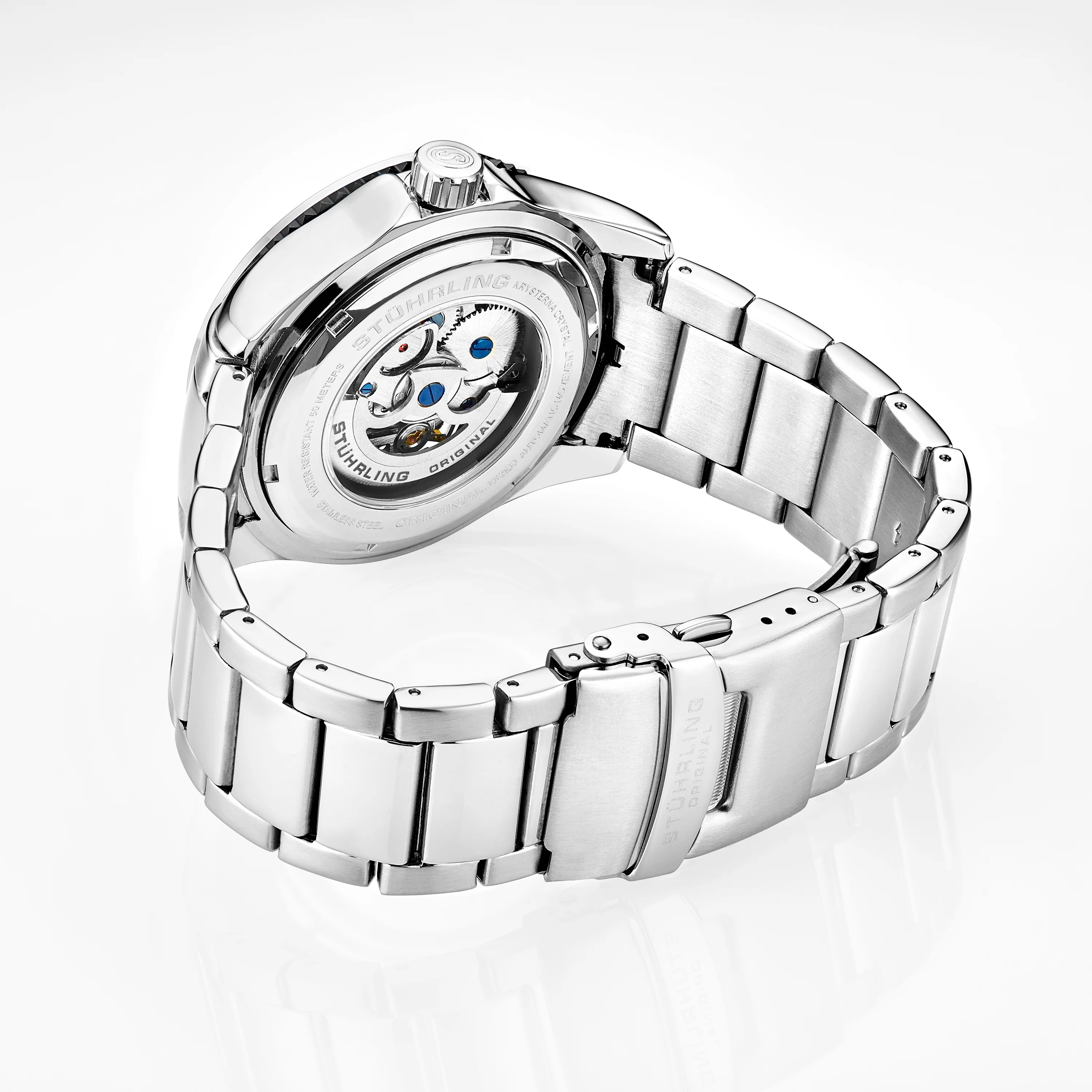 Aquadiver 3963 Silver case/Stainless Steel strap/ Brass Dial | Black Dial - Image 3