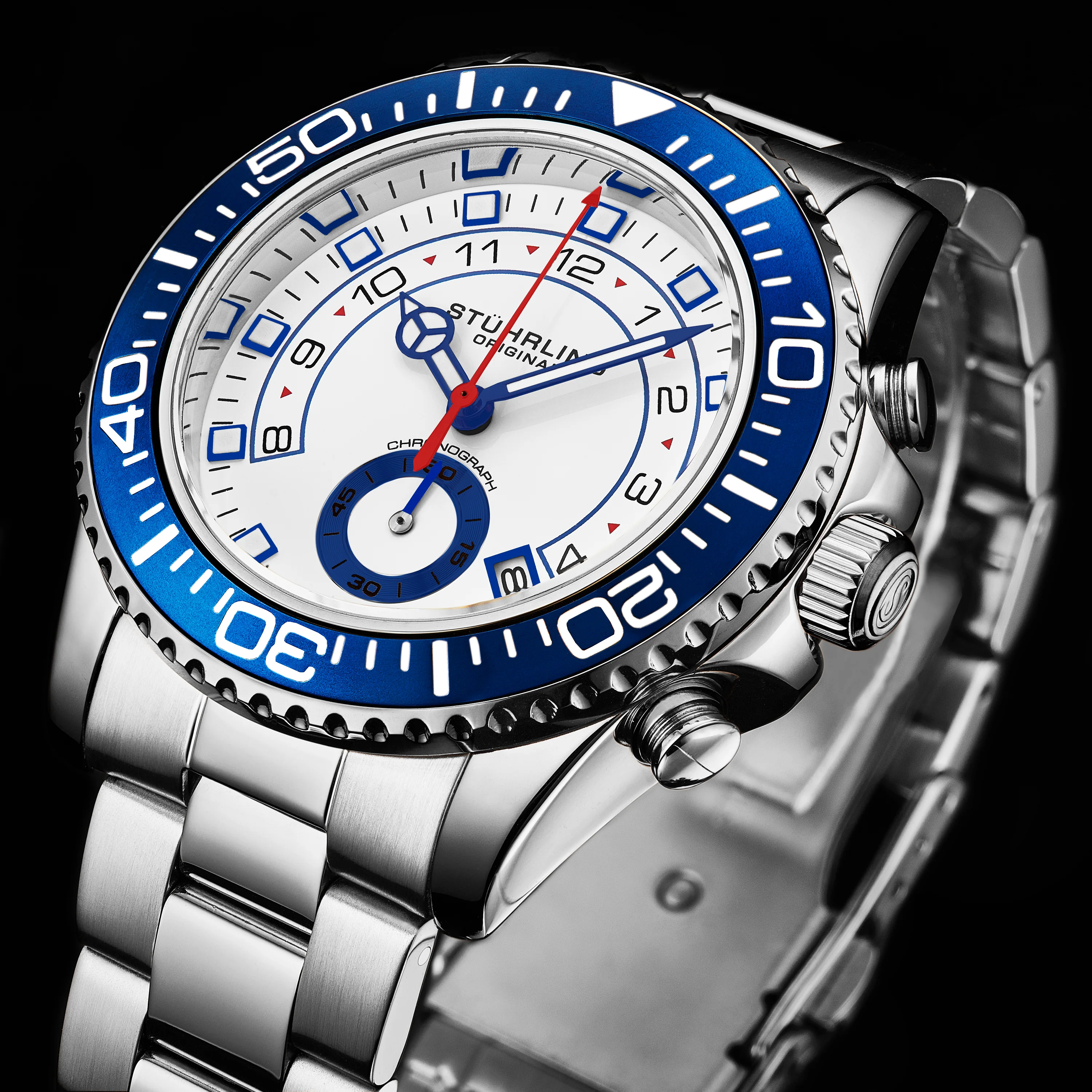 Aquadiver 3966 Watch Silver/Stainless Steel | White Dial - Image 3