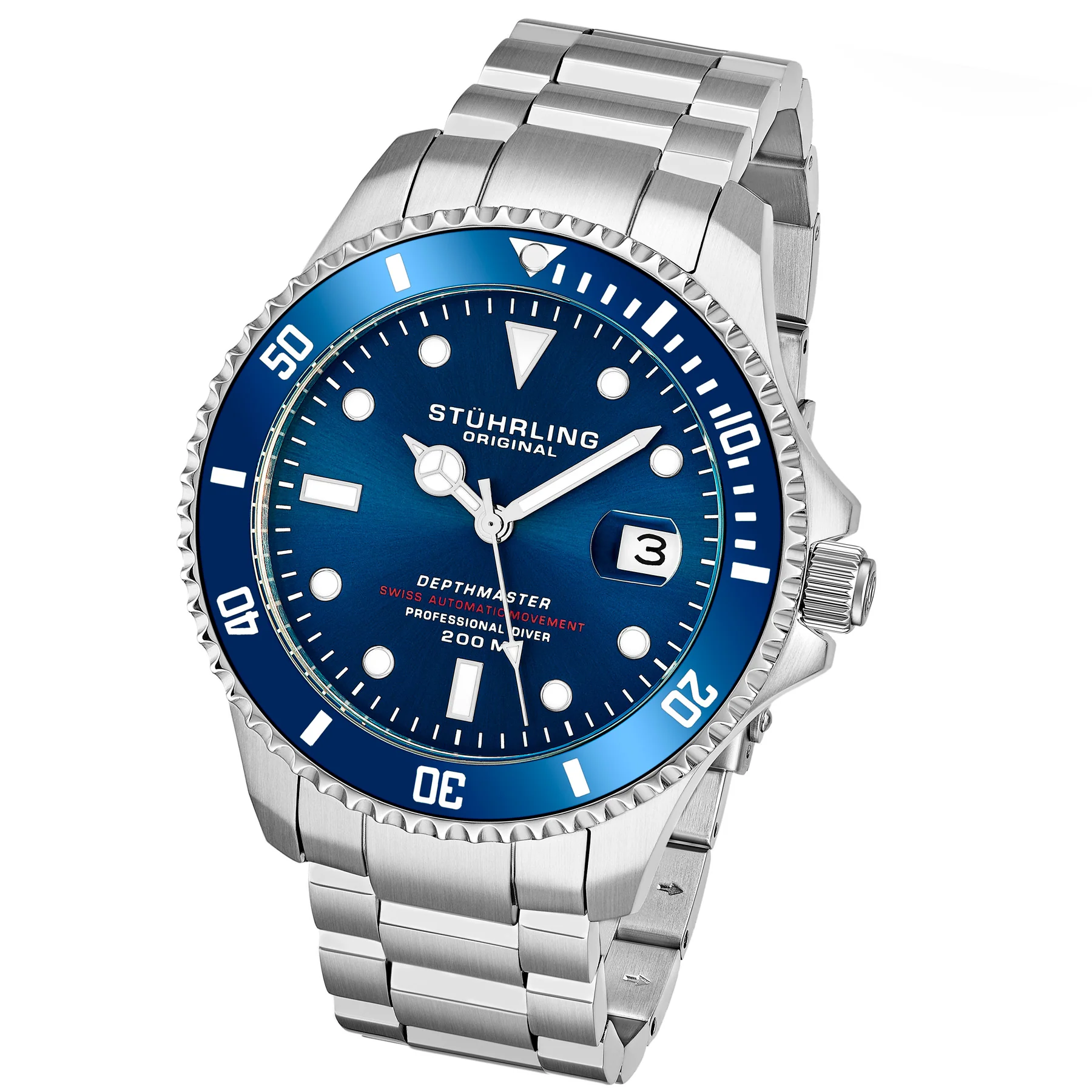Aquadiver Silver/Blue Stainless Steel | Blue Dial - Image 2