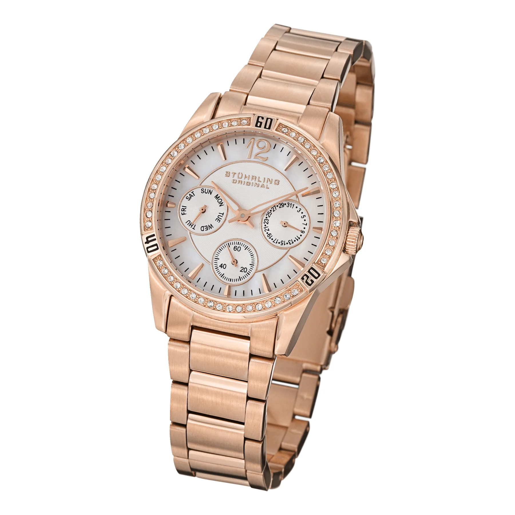 Aquadiver Rose Gold Stainless Steel | White Dial - Image 2