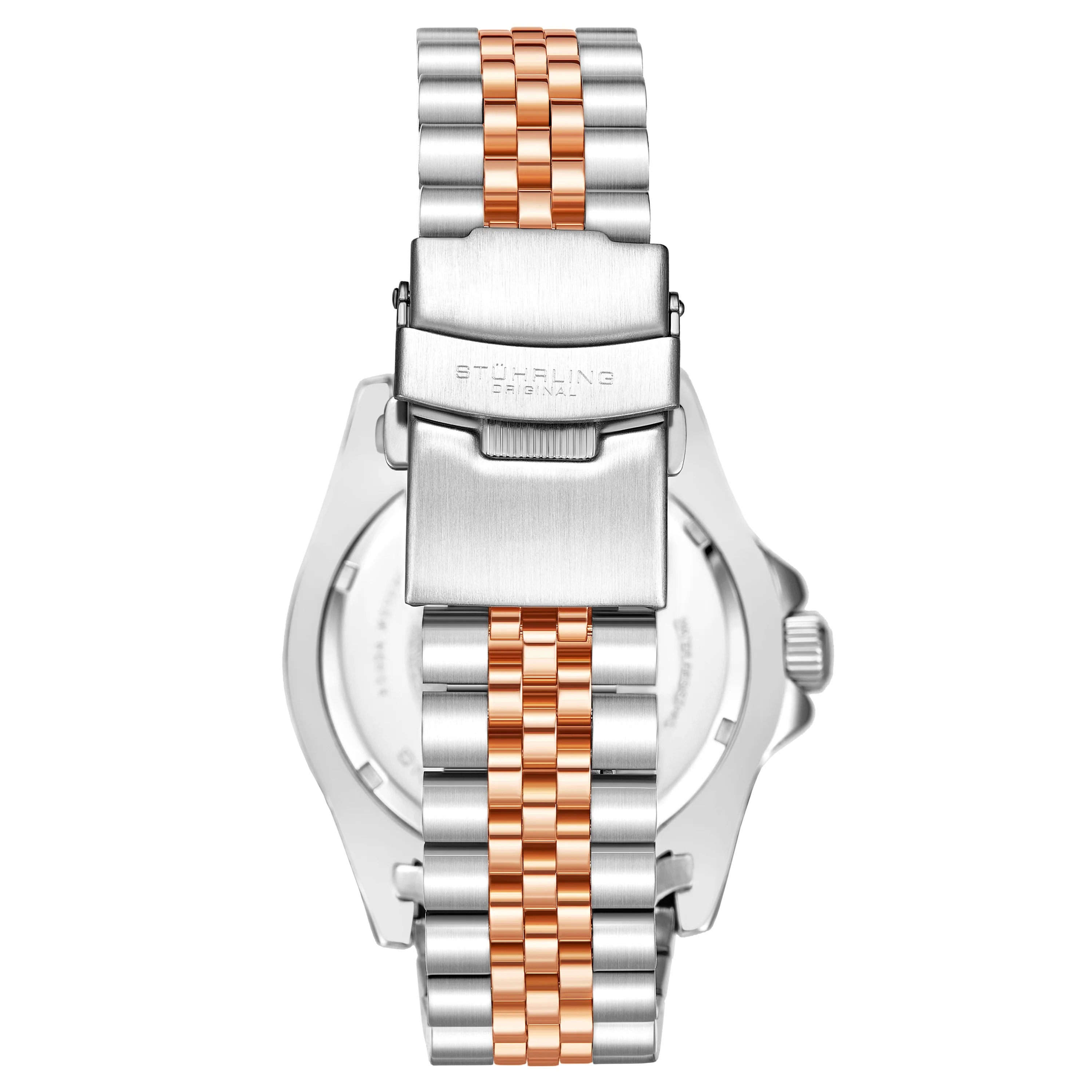 Aquadiver GMT Two Tone / Silver + Rose Gold | Black Dial - Image 3