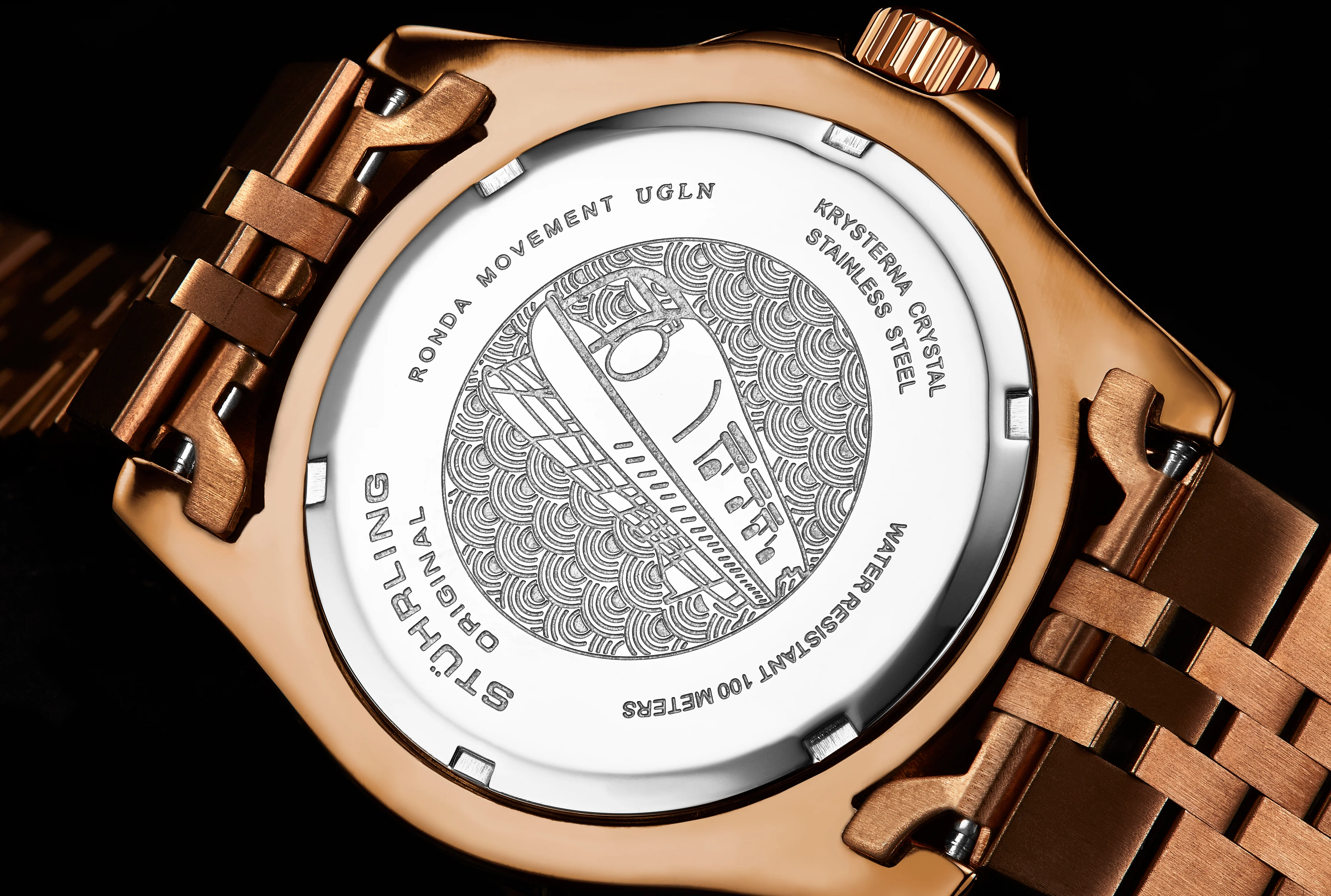 Aquadiver GMT Rose Gold/Stainless Steel | Black Dial - Image 5