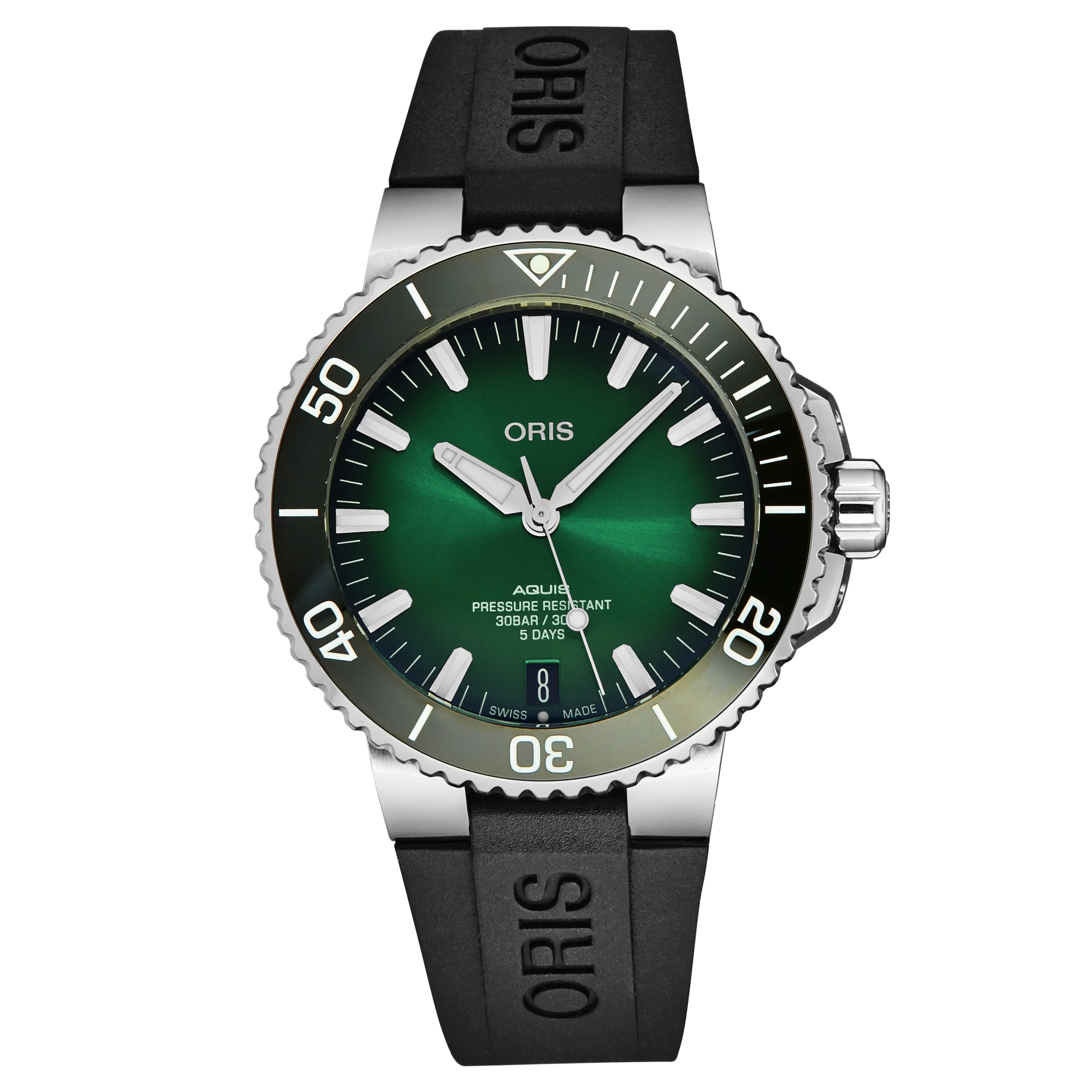 Aquis 40077634157RS / Green | Green Dial