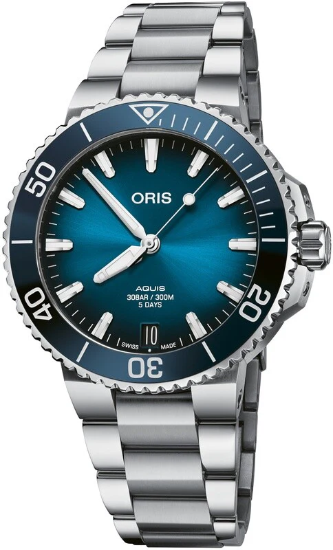 AQUIS DATE CALIBRE 400 41.5mm Blue Dial | Dial