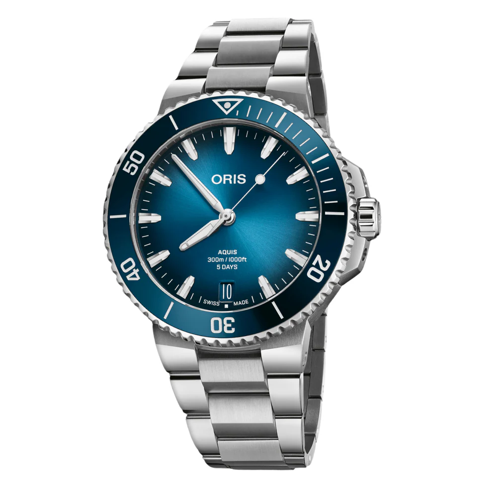 AQUIS DATE CALIBRE 400 43.5mm | Blue Dial