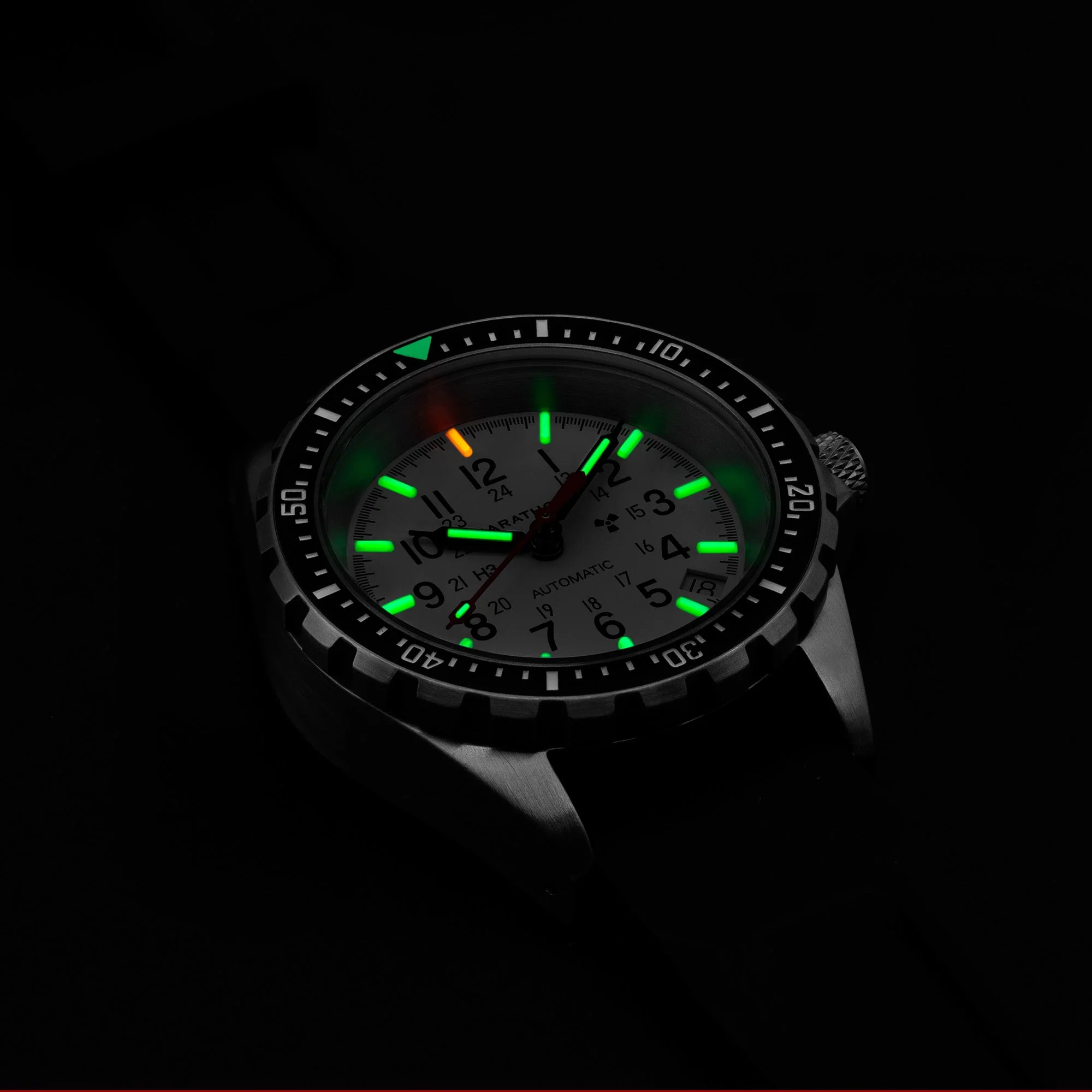 Divers Auto Medium Search and Rescue White NGM/Rubber | Arctic White Dial - Image 3