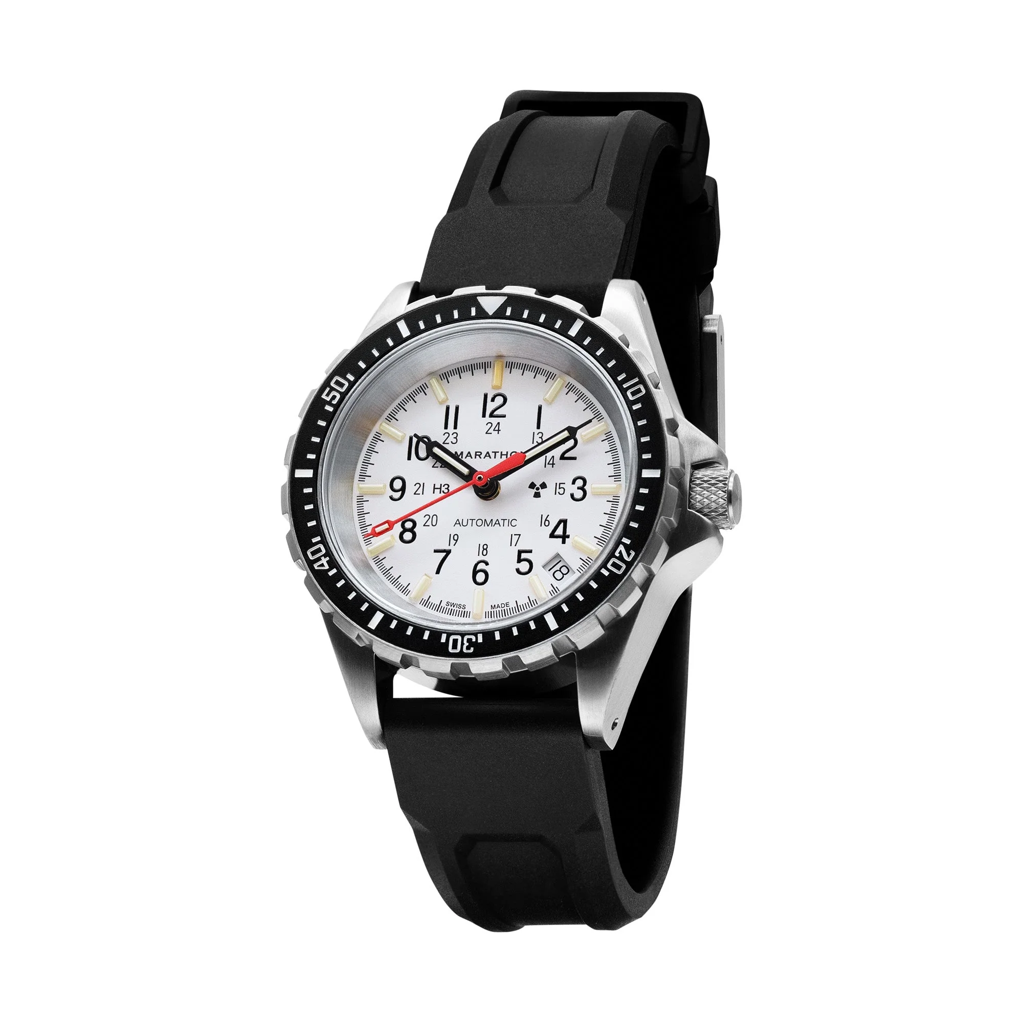 Divers Auto Medium Search and Rescue White NGM/Rubber | Arctic White Dial - Image 4