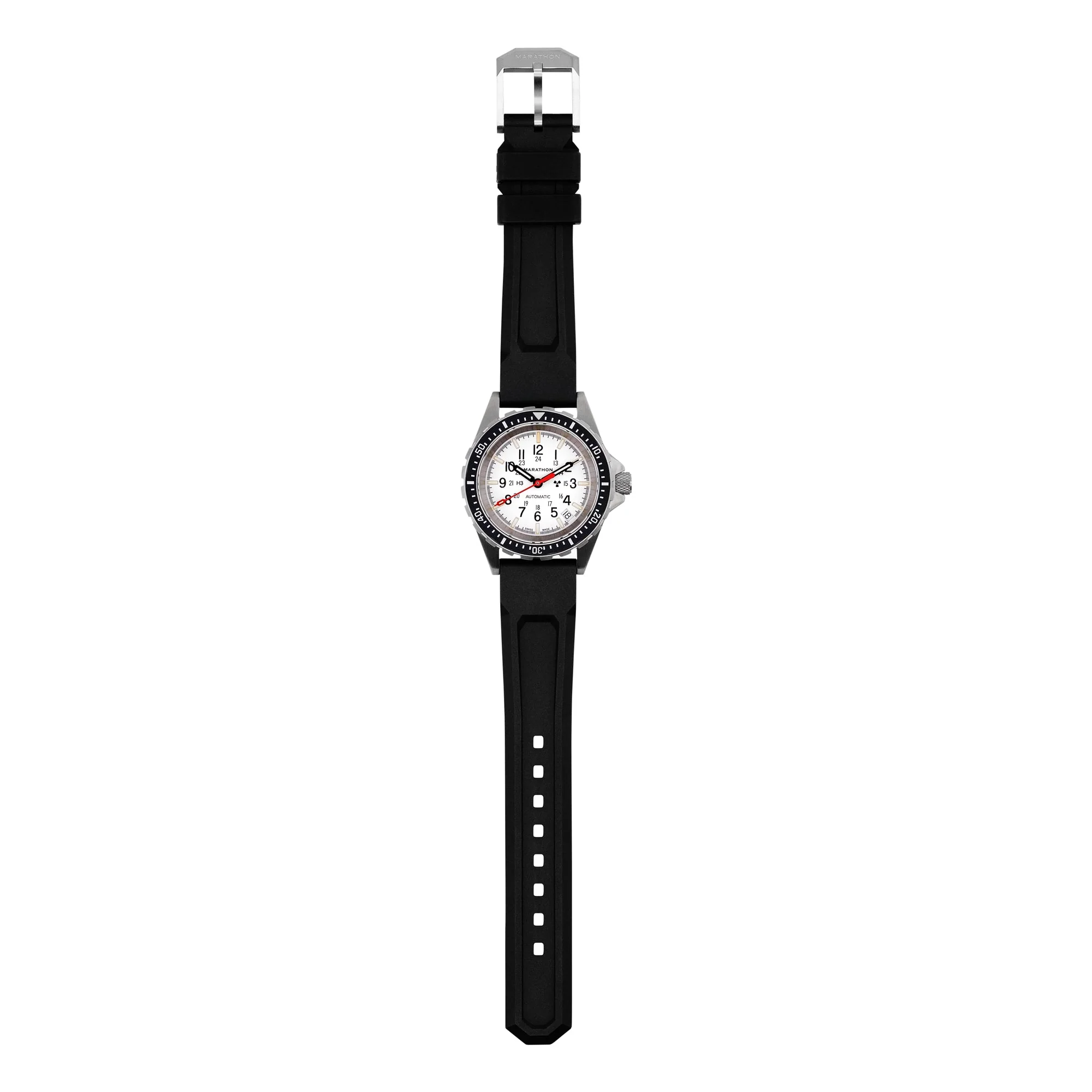 Divers Auto Medium Search and Rescue White NGM/Rubber | Arctic White Dial - Image 7
