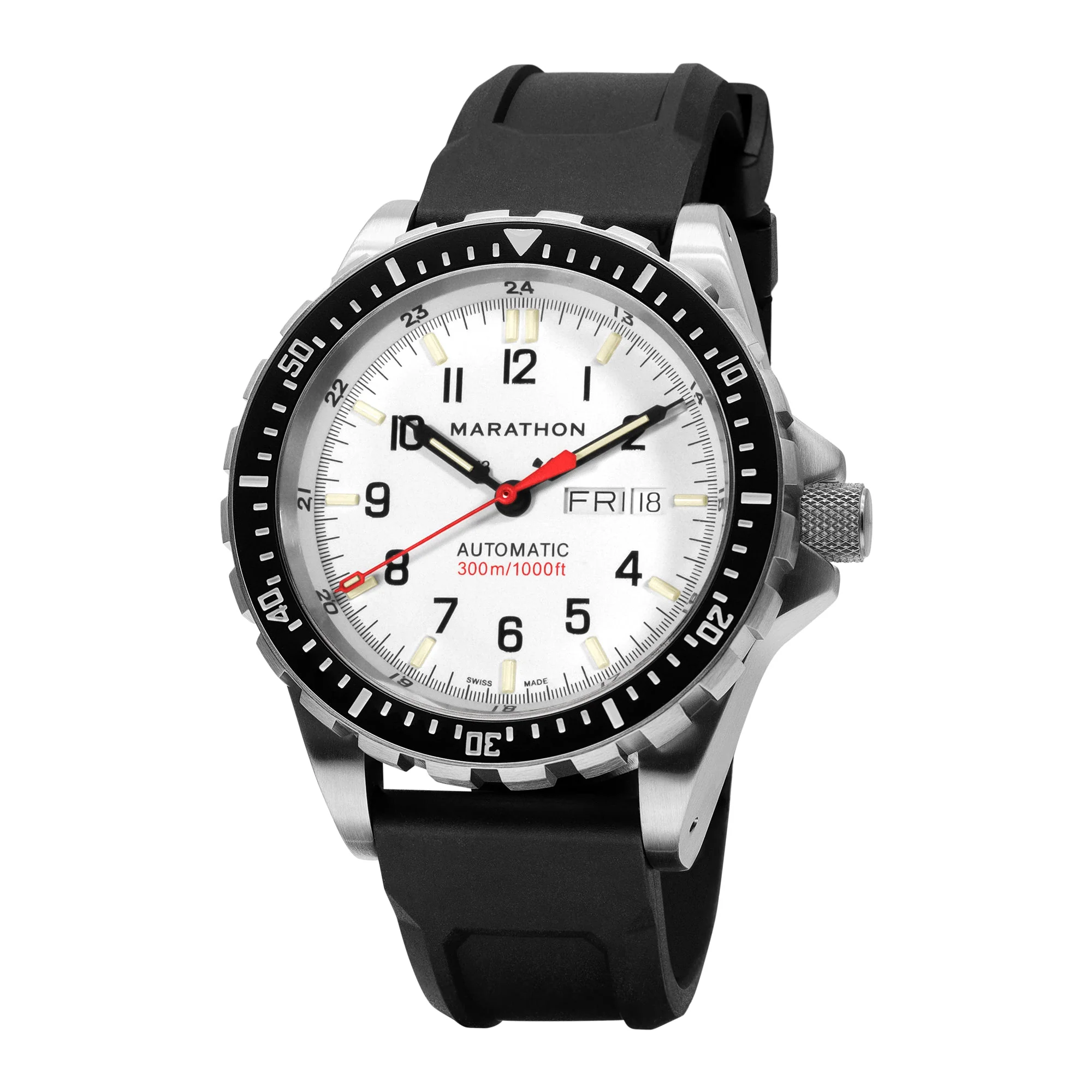Divers Auto Jumbo Day /Date White NGM/Rubber | Arctic White Dial - Image 20