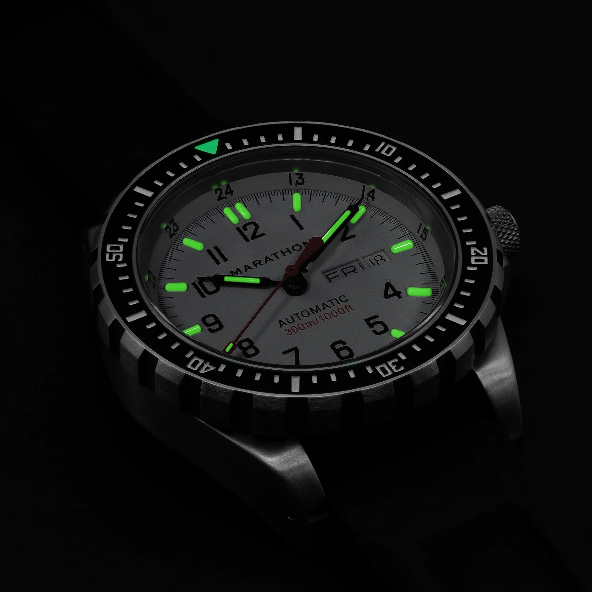 Divers Auto Jumbo Day /Date White NGM/Rubber | Arctic White Dial - Image 28