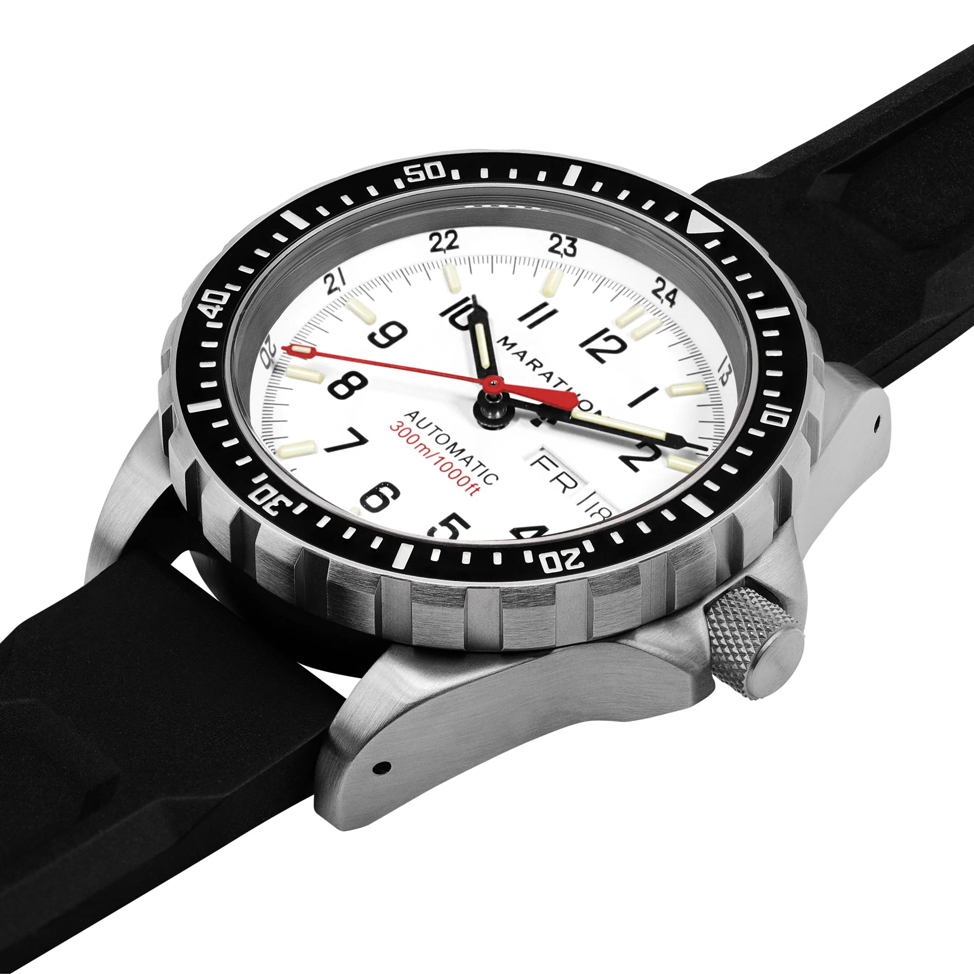 Divers Auto Jumbo Day /Date White NGM/Rubber | Arctic White Dial - Image 5