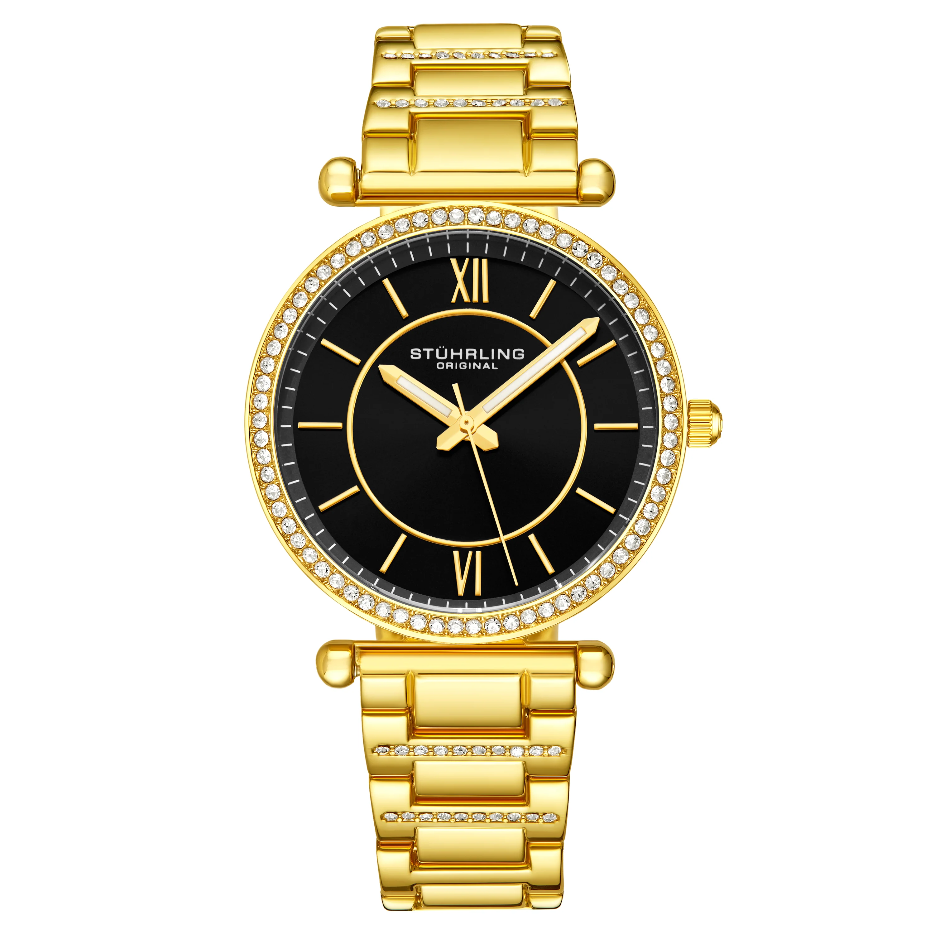 Aria Quartz Classic Gold/Black | Black Dial