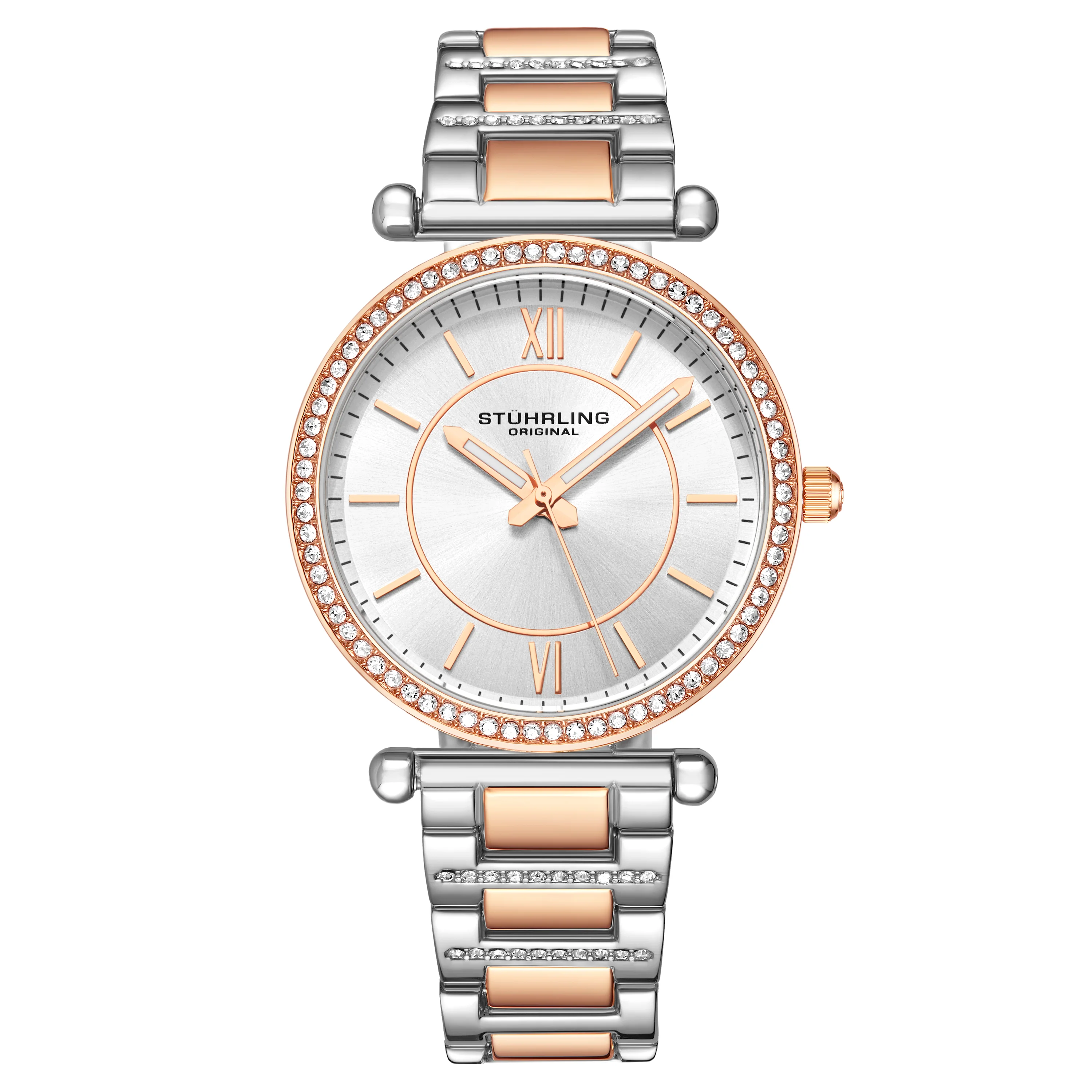 Aria Quartz Classic Rose/Stainless | Silver Dial