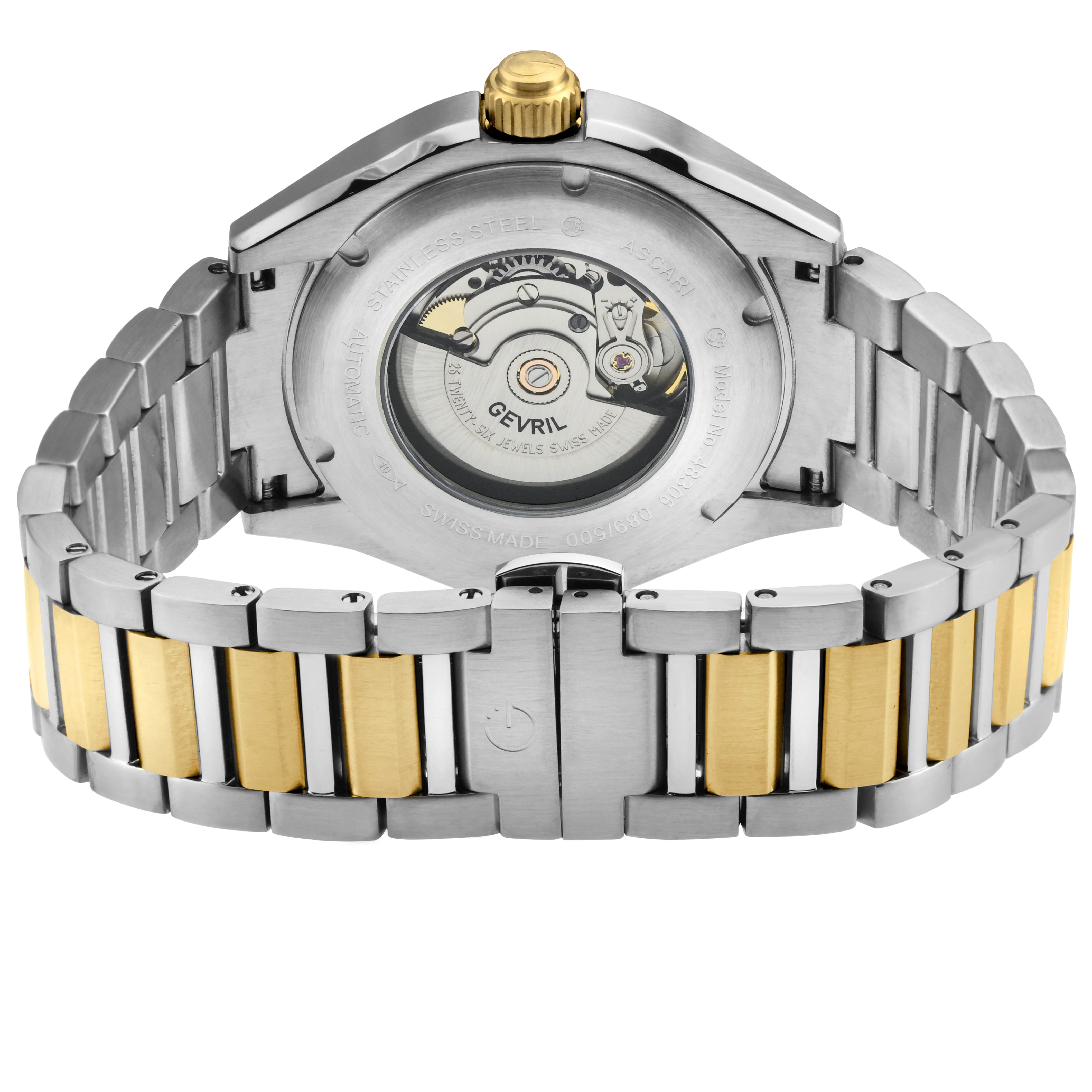 Ascari Swiss made Automatic Sellita SW200 forged carbon bezel  Black Two-tone | Green Dial - Image 3