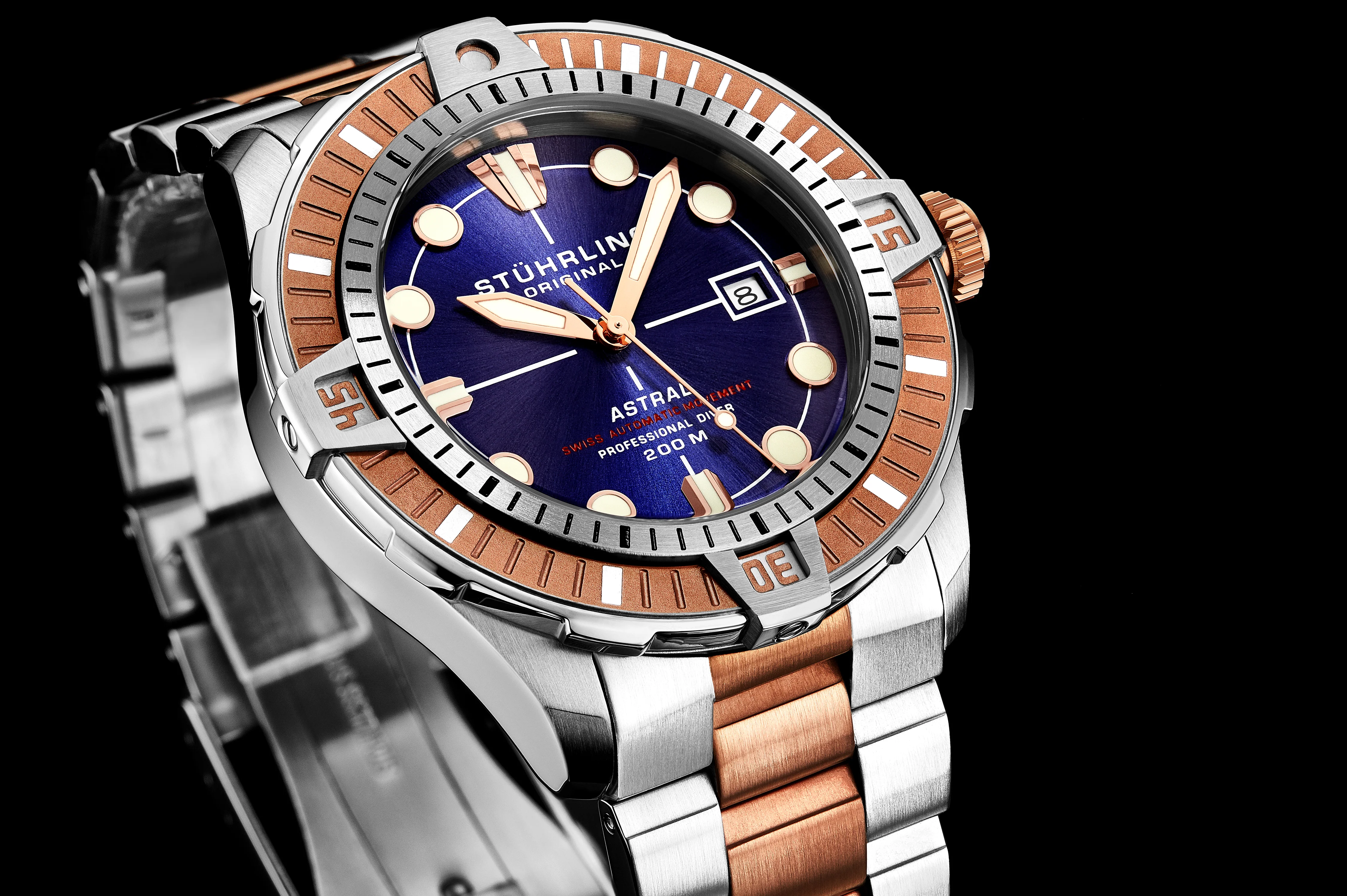 Astral Silver Rose Gold two toned/Stainless /Navy Dial | Navy Dial - Image 5