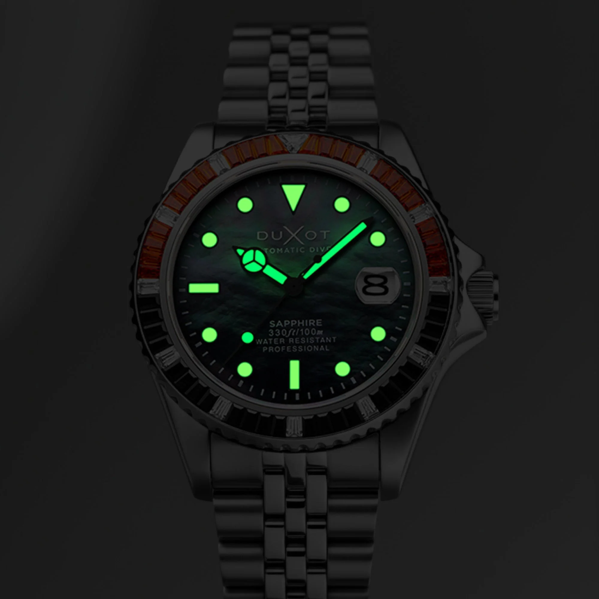 Atlantica 40 Rainbow Automatic Black / Stainless Steel | Black Dial - Image 4