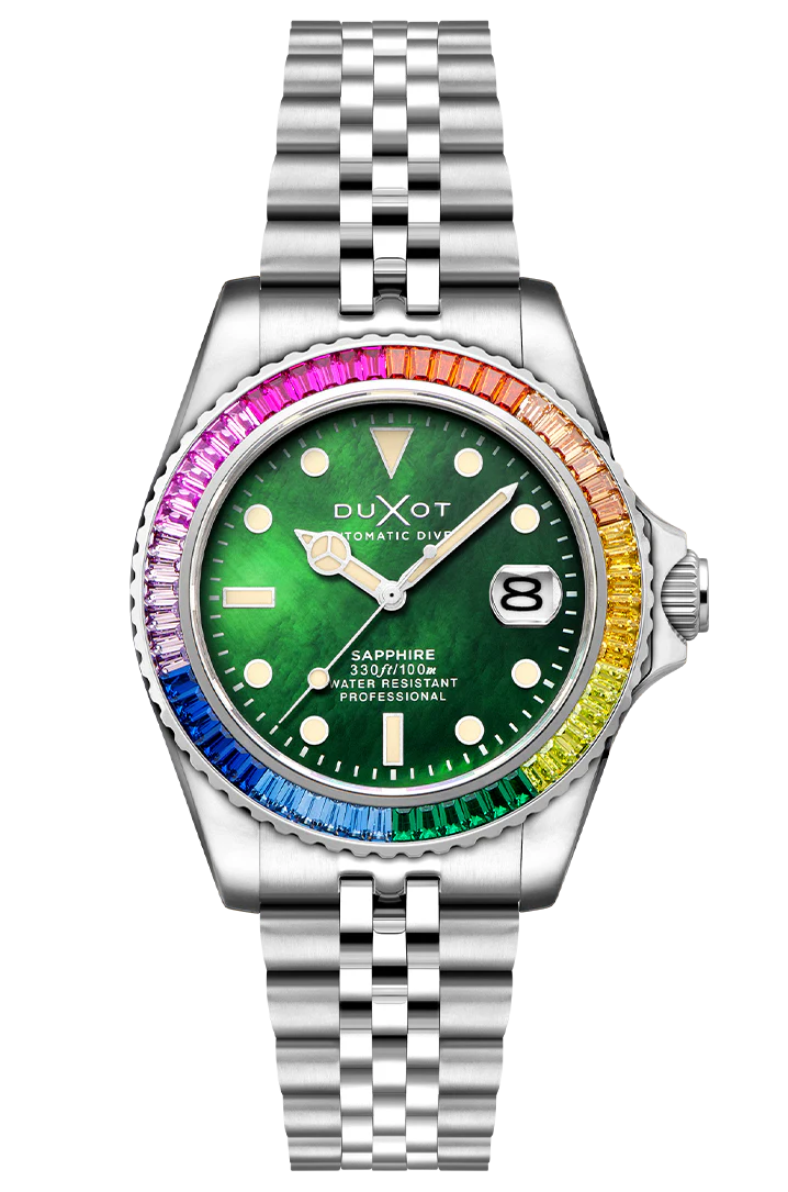 Atlantica 40 Rainbow Automatic Stainless Steel / Stainless Steel | Green Dial