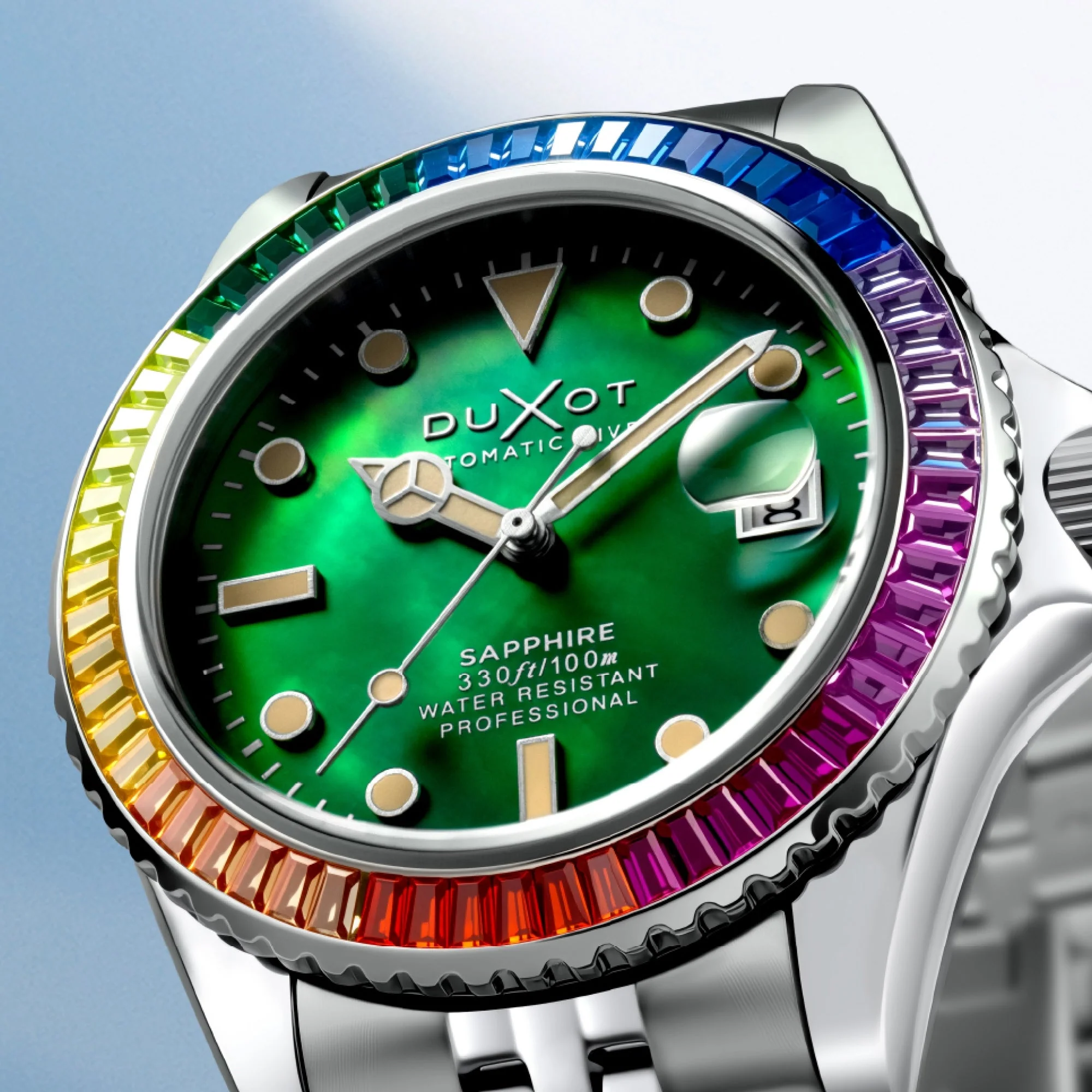 Atlantica 40 Rainbow Automatic Stainless Steel / Stainless Steel | Green Dial - Image 2