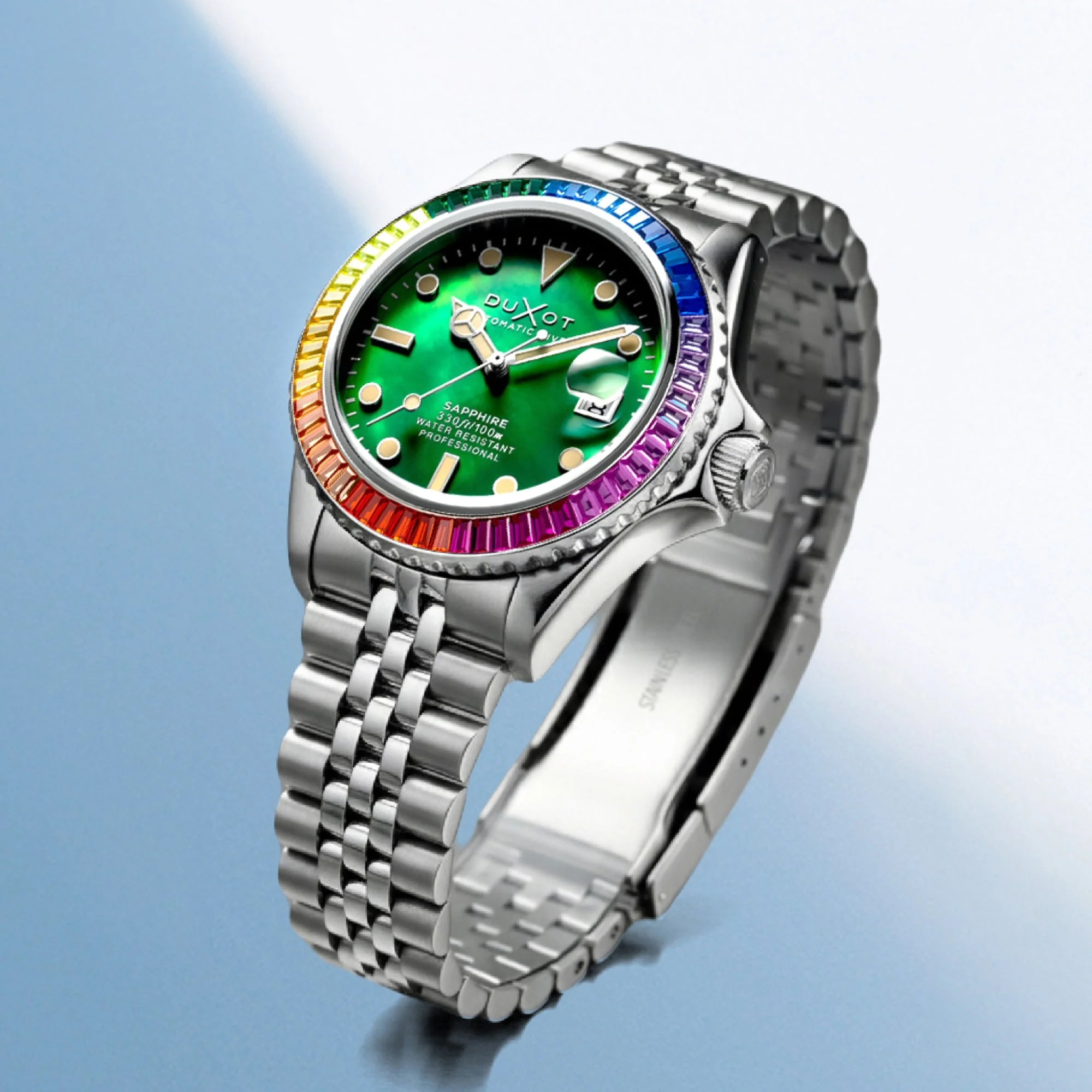 Atlantica 40 Rainbow Automatic Stainless Steel / Stainless Steel | Green Dial - Image 3