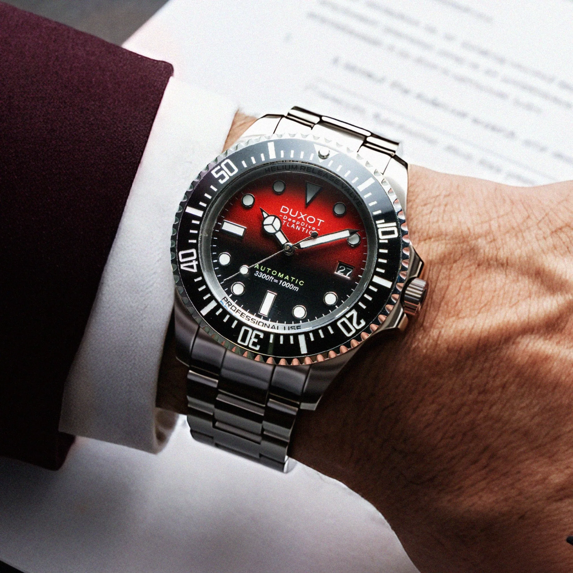 Atlantica Deep Dive Automatic Limited Edition Orange / Stainless Steel | Orange Dial - Image 2